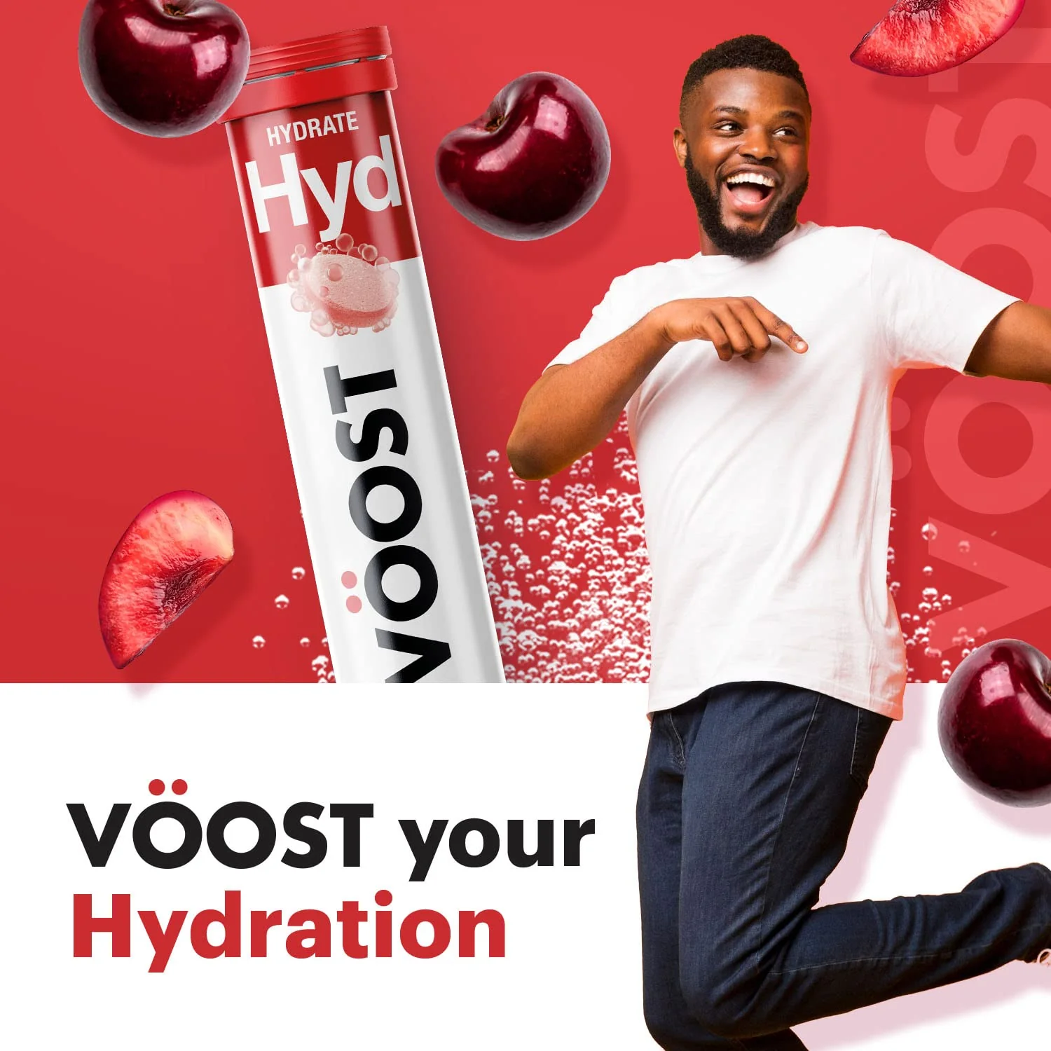 Voost, Hydration, Electrolyte and Hydration Tablet, B Vitamins, Daily Vitamin Supplement, Effervescent Drink Tablet, No Sugar + Low Calorie, Fruit Punch Flavor, 40 Count - Image 2