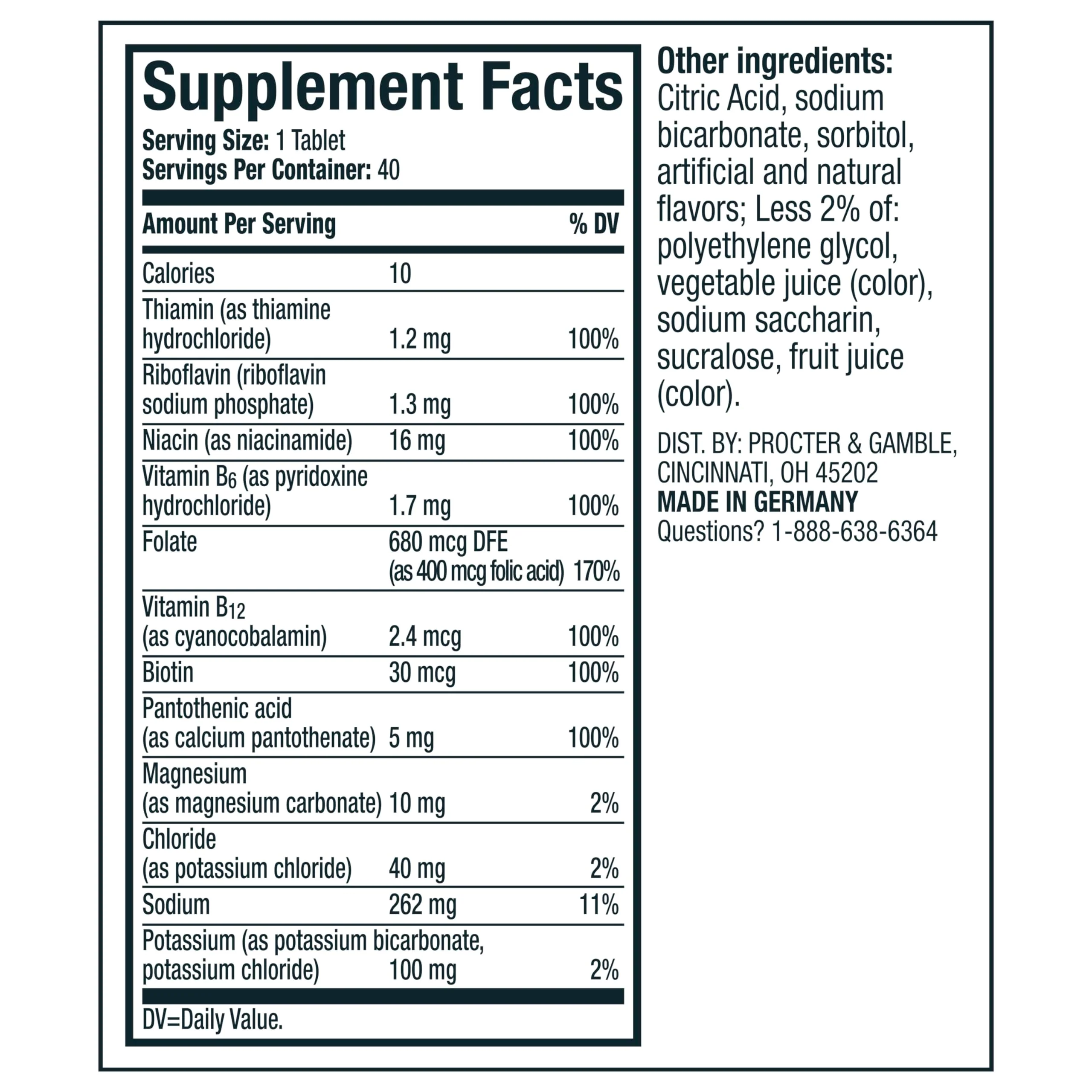 Voost, Hydration, Electrolyte and Hydration Tablet, B Vitamins, Daily Vitamin Supplement, Effervescent Drink Tablet, No Sugar + Low Calorie, Fruit Punch Flavor, 40 Count - Image 7