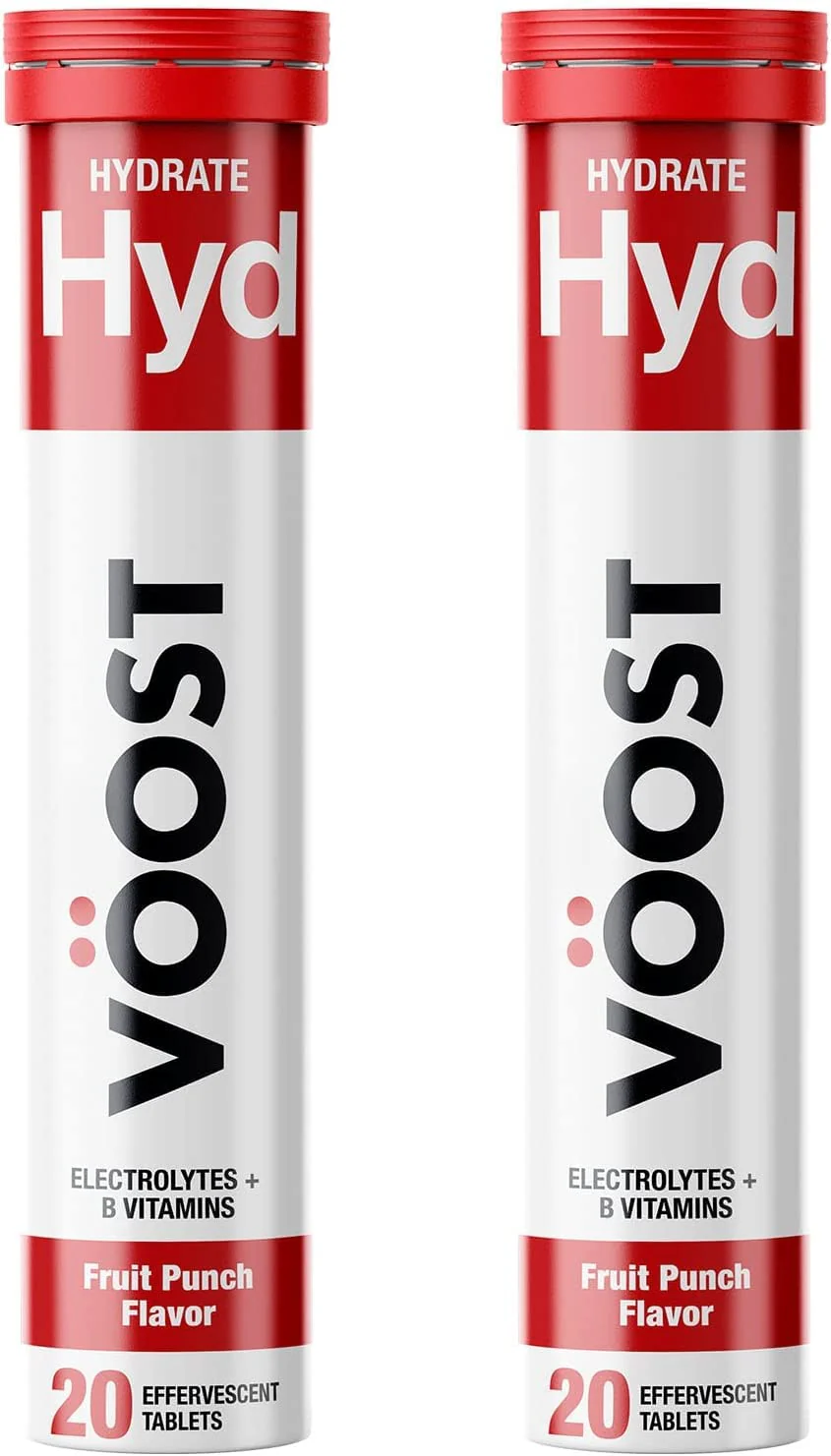 Voost, Hydration, Electrolyte and Hydration Tablet, B Vitamins, Daily Vitamin Supplement, Effervescent Drink Tablet, No Sugar + Low Calorie, Fruit Punch Flavor, 40 Count - Image 9