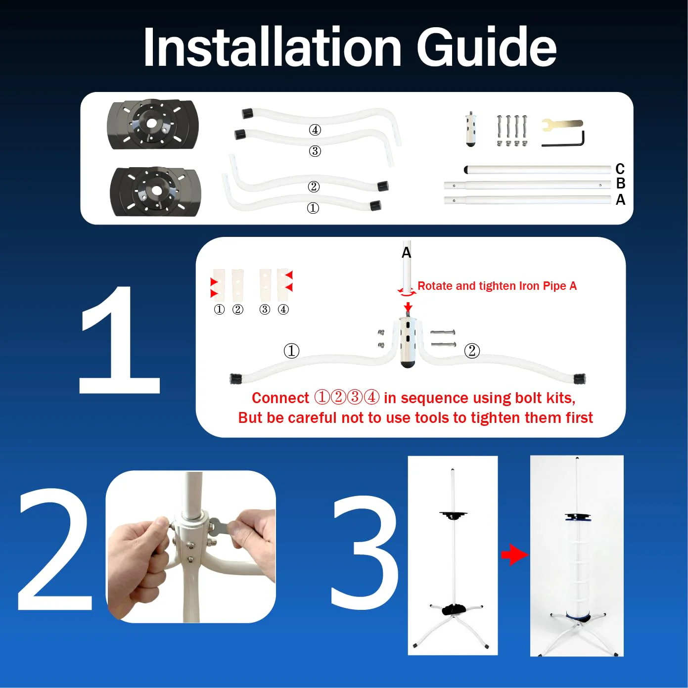 Vootenec Vertical Pool Filter Cleaner Stand Tool - Boosts Cleaning Speed, Universal Fit for 3", 4", 6" Filter Cartridges - Image 2