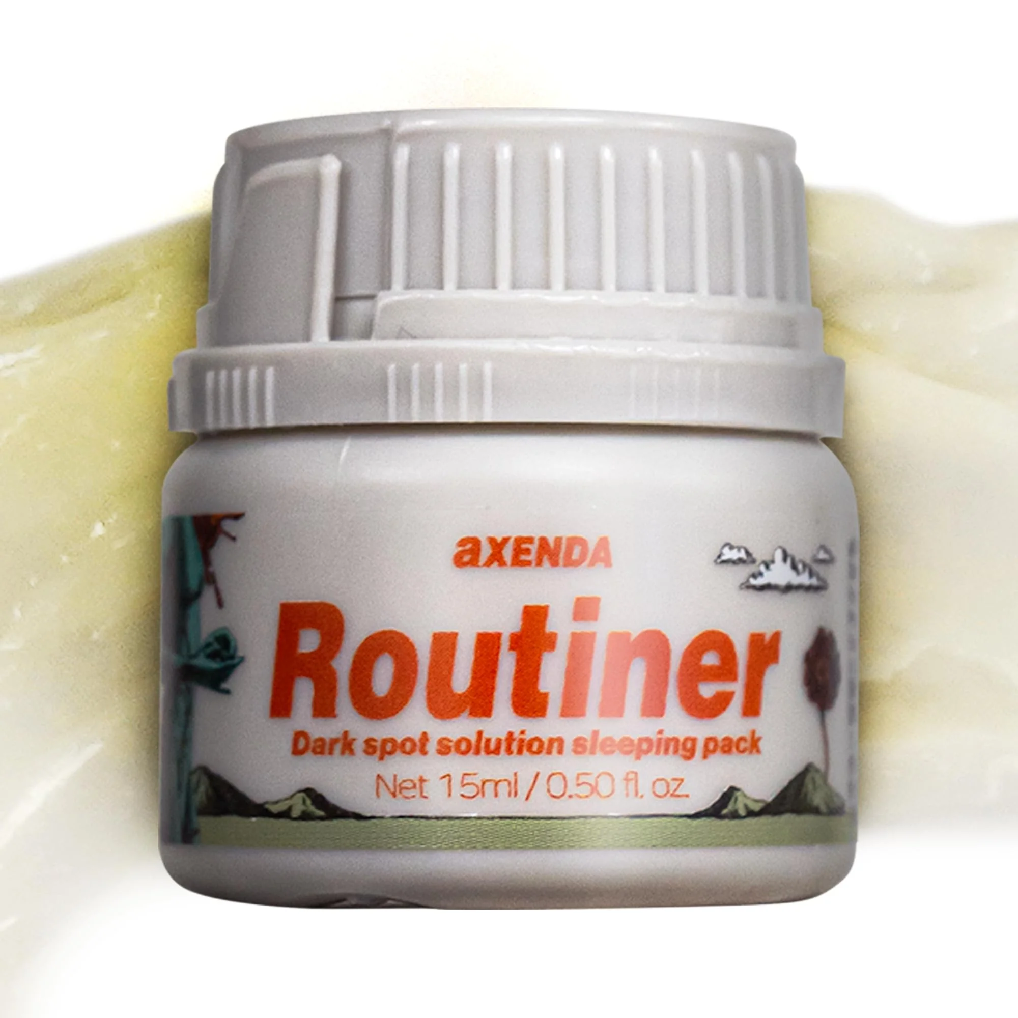 VQM AXENDA Routiner, Soft Peeling Pack for Sleeping, Dull Skin, Pigmentation, Blackheads, Acne, Sensitivity