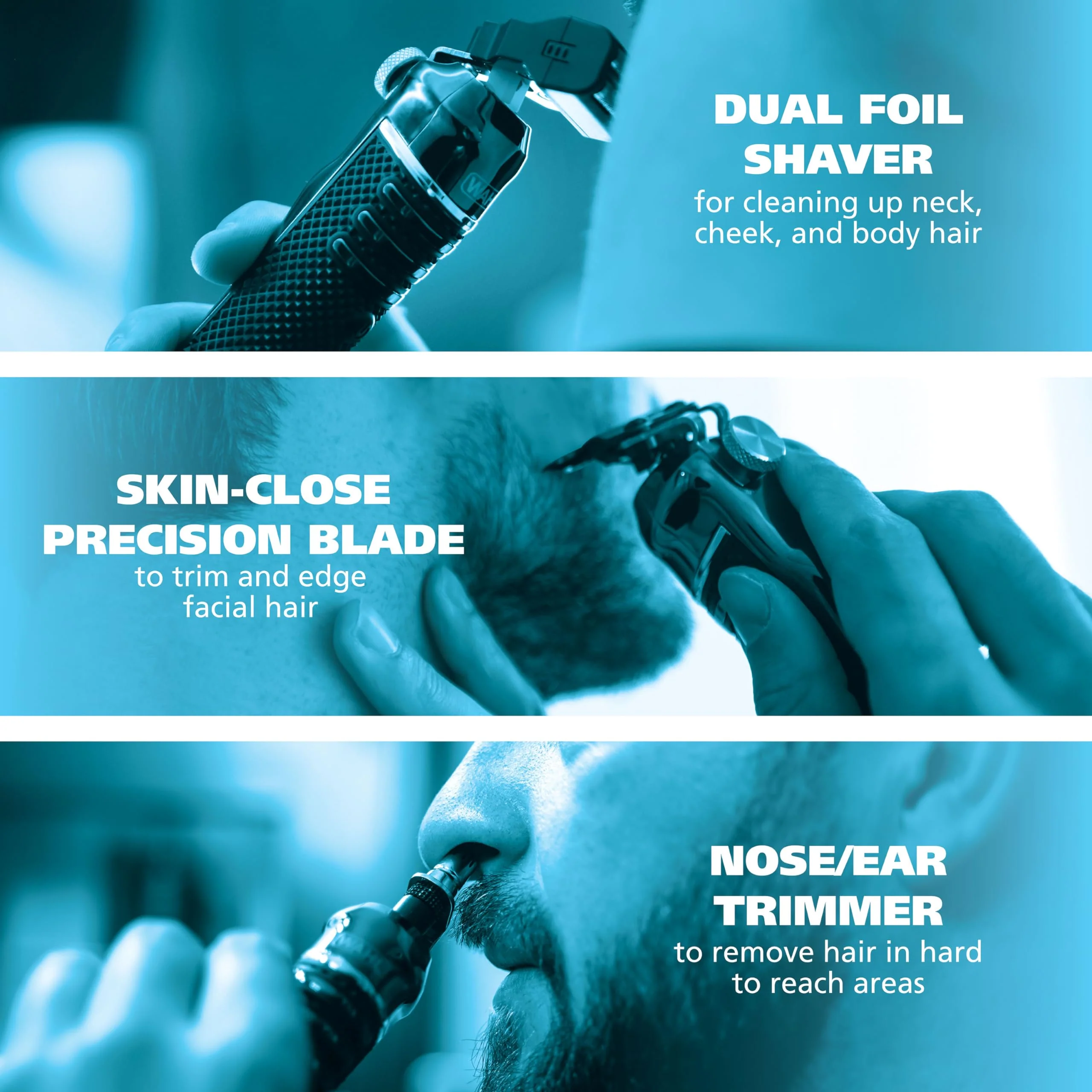 Wahl USA Pro Series High Visibility Skeleton Style Trimmer, Lithium-Ion Cordless USB Rechargeable All in One Shaving & Close Cutting Beard Trimmer for Men with Near Zero Gap Blade – 3026018 - Image 8