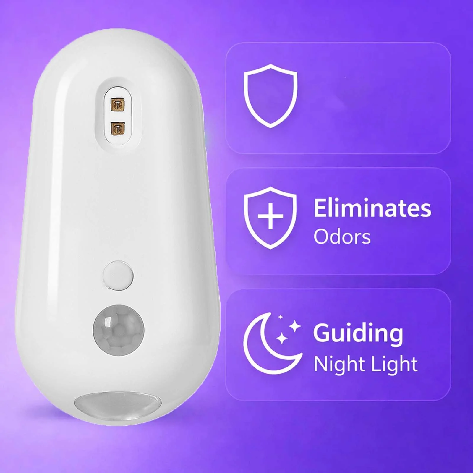 wantract Purivio Self Cleaning UV Toilet Sanitizer Light, Motion-Activated, Rechargeable, Night Light, Adhesive-Mounted for Shared Bathrooms, For Elderly & Pet (1pcs) - Image 9