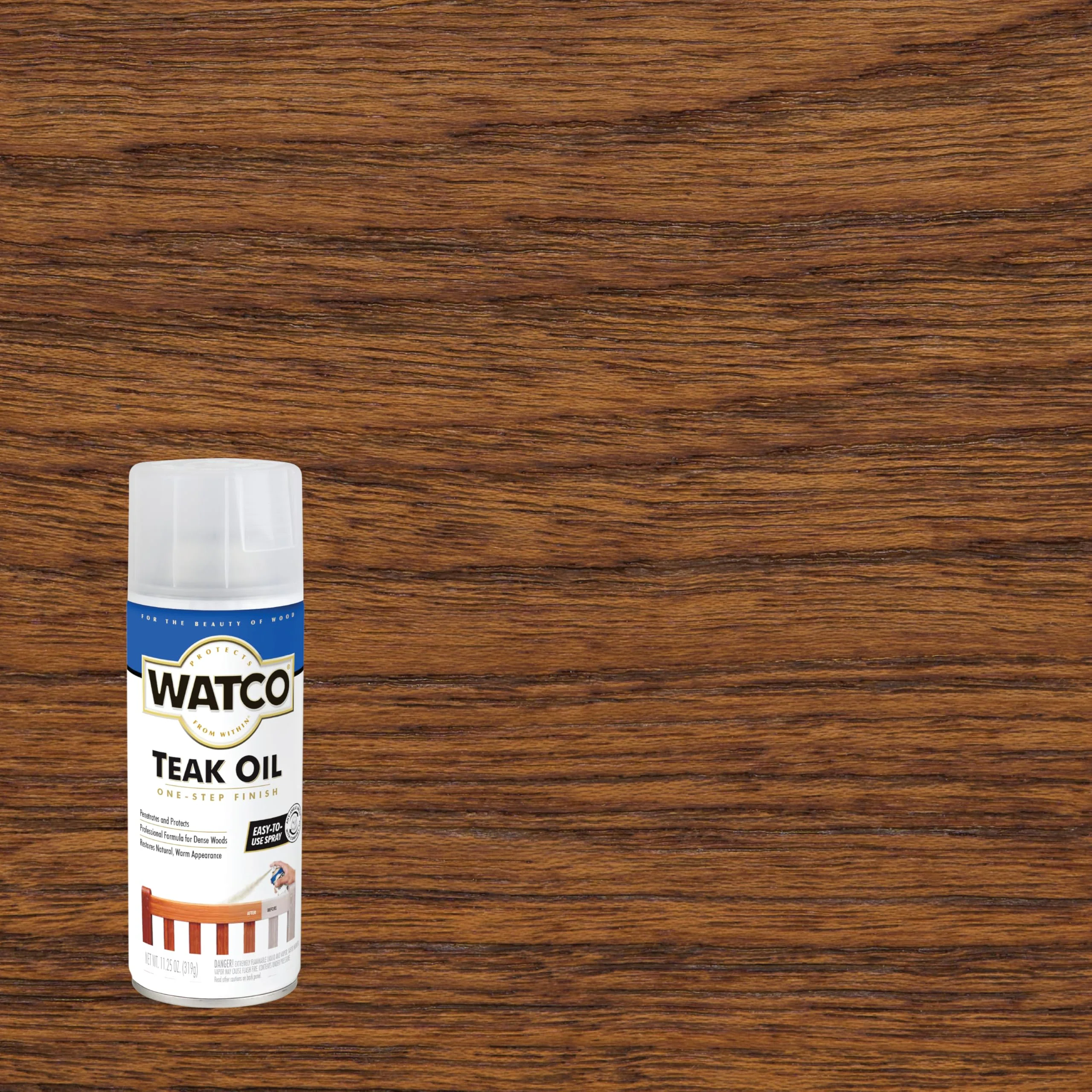 Watco Teak Oil Wood Finish Spray, 11.25 oz, Clear, 6 Pack - Image 10