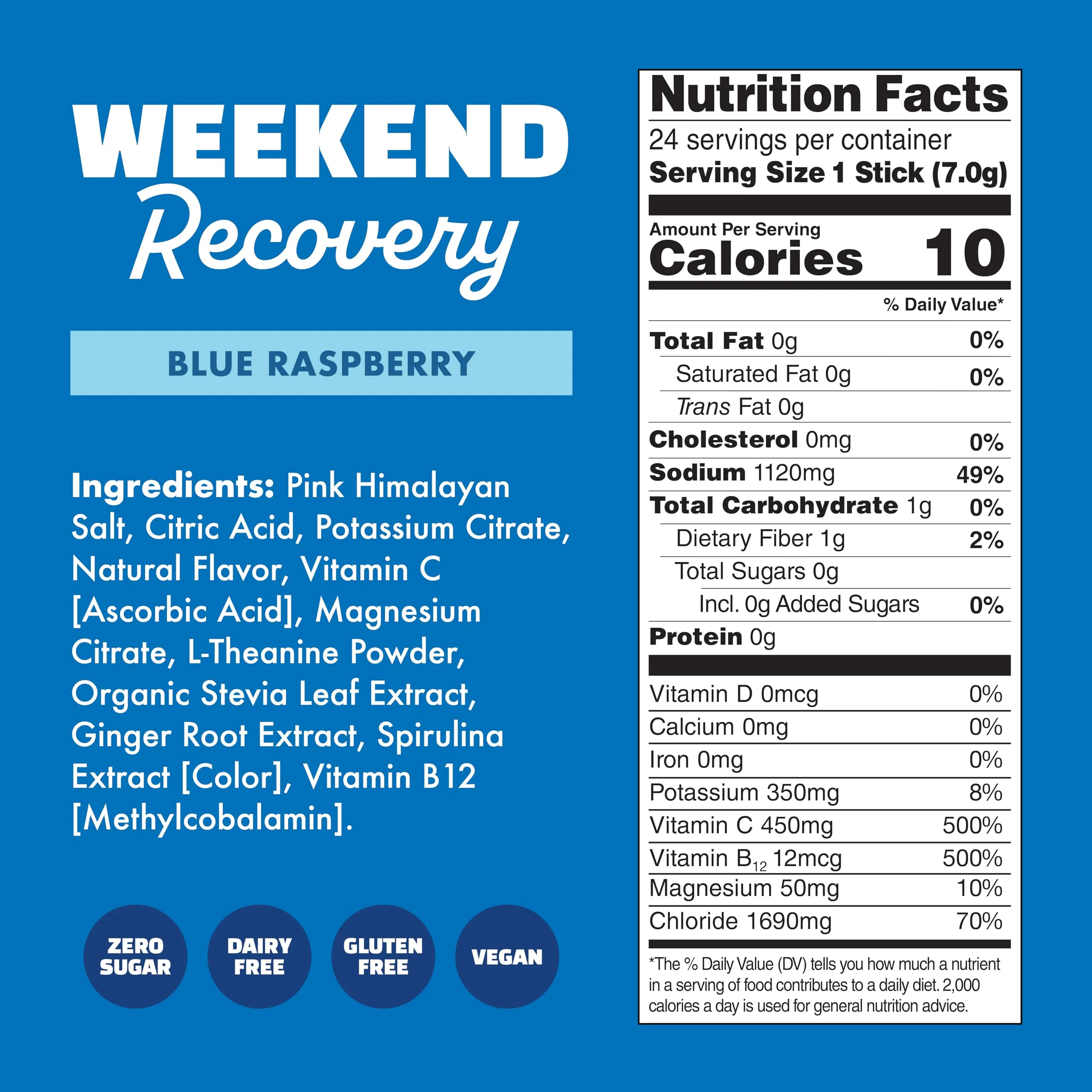 Waterboy Weekend Recovery x FOW | 3,200mg Electrolyte Powder Packets | Ginger + L-Theanine + Vitamins | No Sugar, All Natural, Gluten Free | 24 Drink Stick Mixes (Fruit Punch) - Image 4