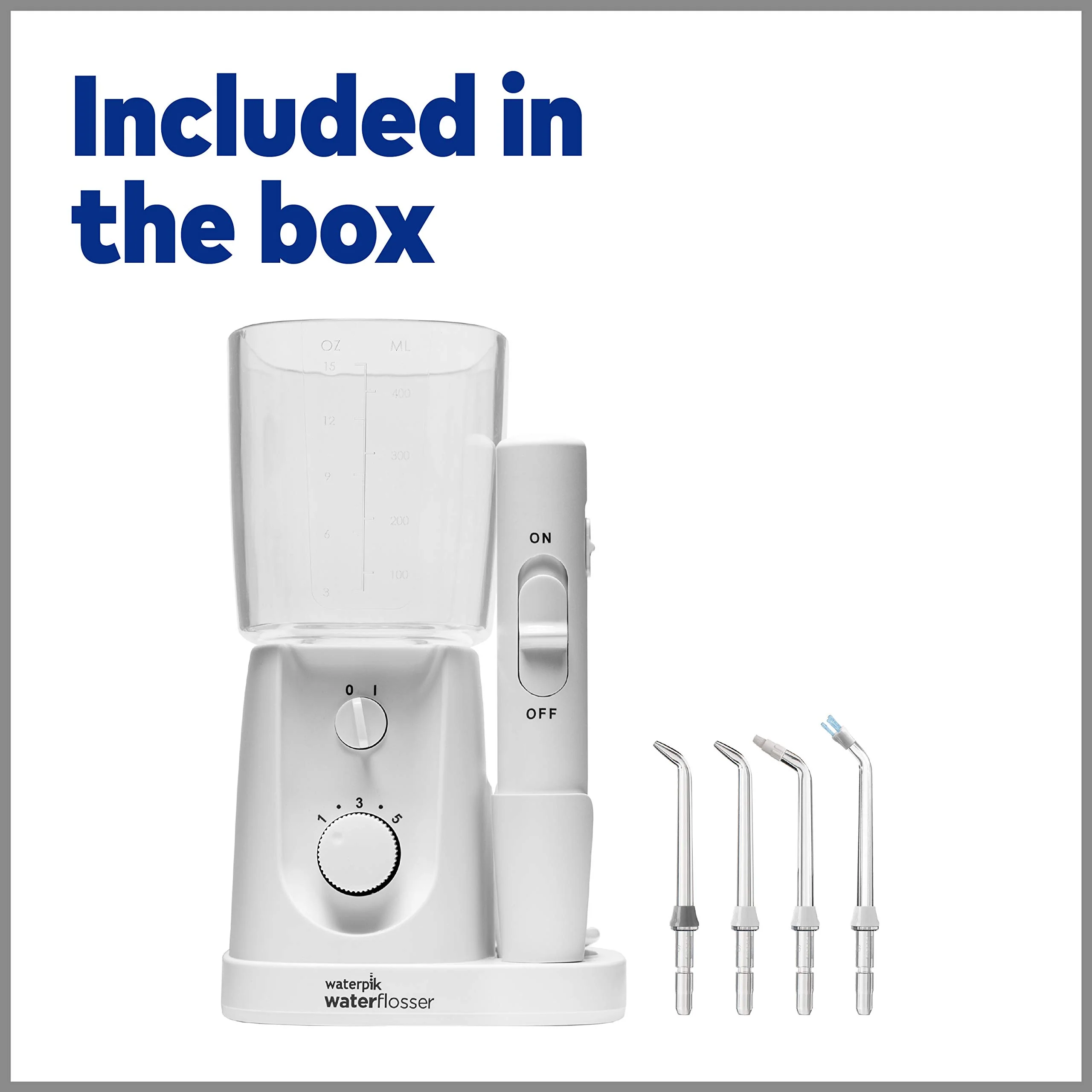 Waterpik Nano Plus Water Flosser For Teeth, Portable Electric Power, Compact For Travel and Home, 4 Flossing Tips, ADA Accepted, White WP-320 - Image 8