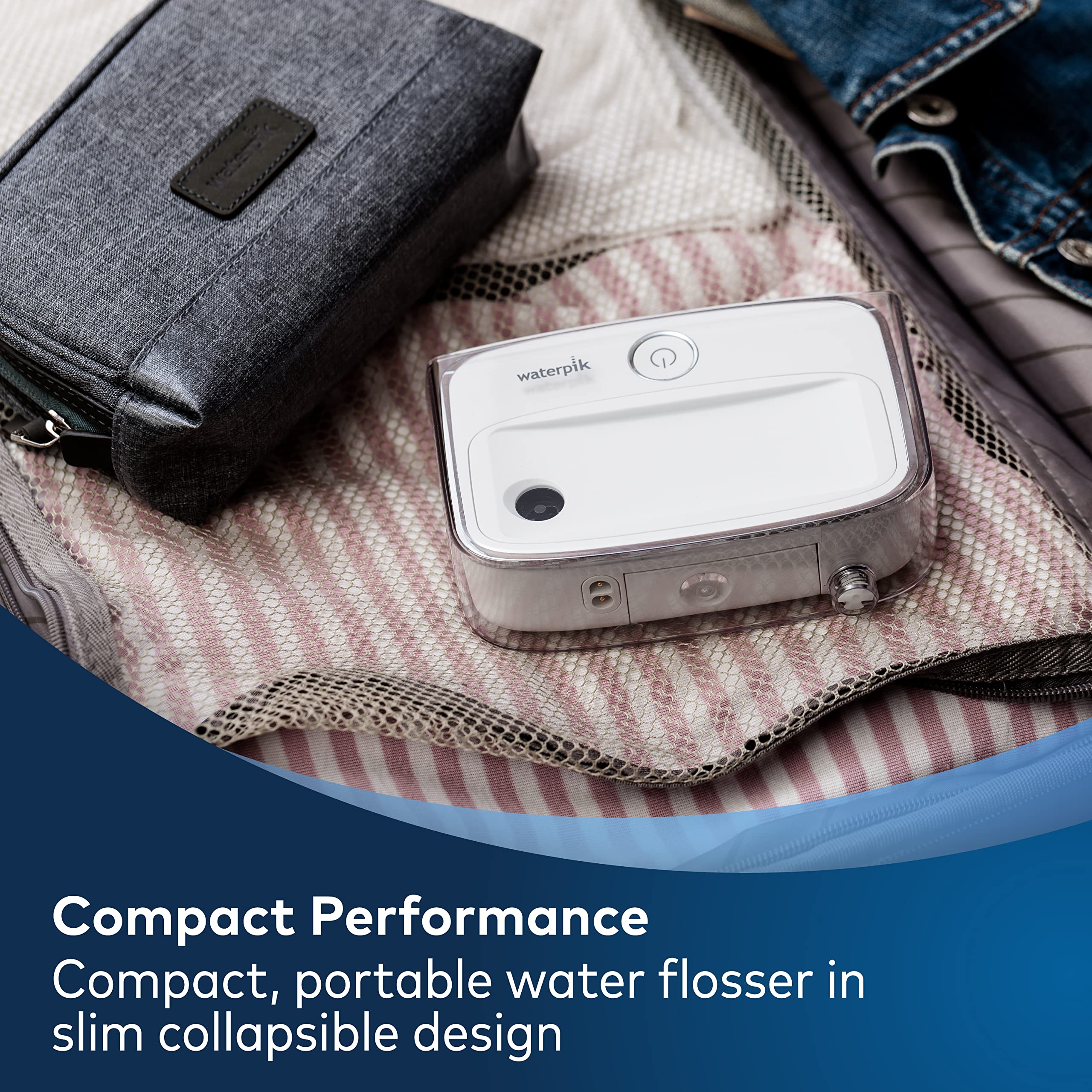 Waterpik Sidekick Portable Water Flosser, Perfect for Travel & Home, ADA Accepted, White/Chrome WF-04 - Image 12