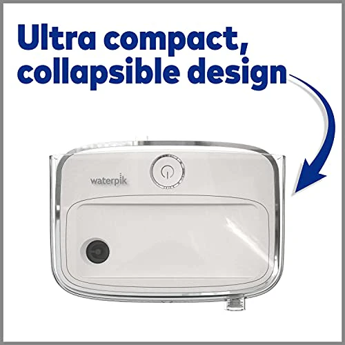 Waterpik Sidekick Portable Water Flosser, Perfect for Travel & Home, ADA Accepted, White/Chrome WF-04 - Image 2