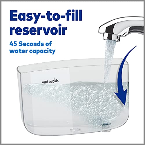 Waterpik Sidekick Portable Water Flosser, Perfect for Travel & Home, ADA Accepted, White/Chrome WF-04 - Image 4