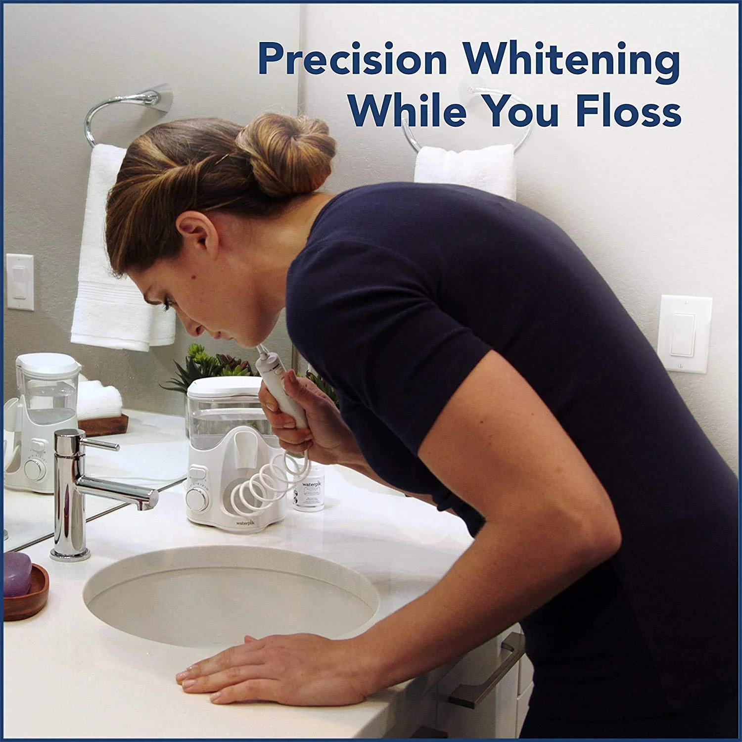 Waterpik Whitening Water Flosser With 5 Tips, ADA Accepted, WF-06 - Image 3