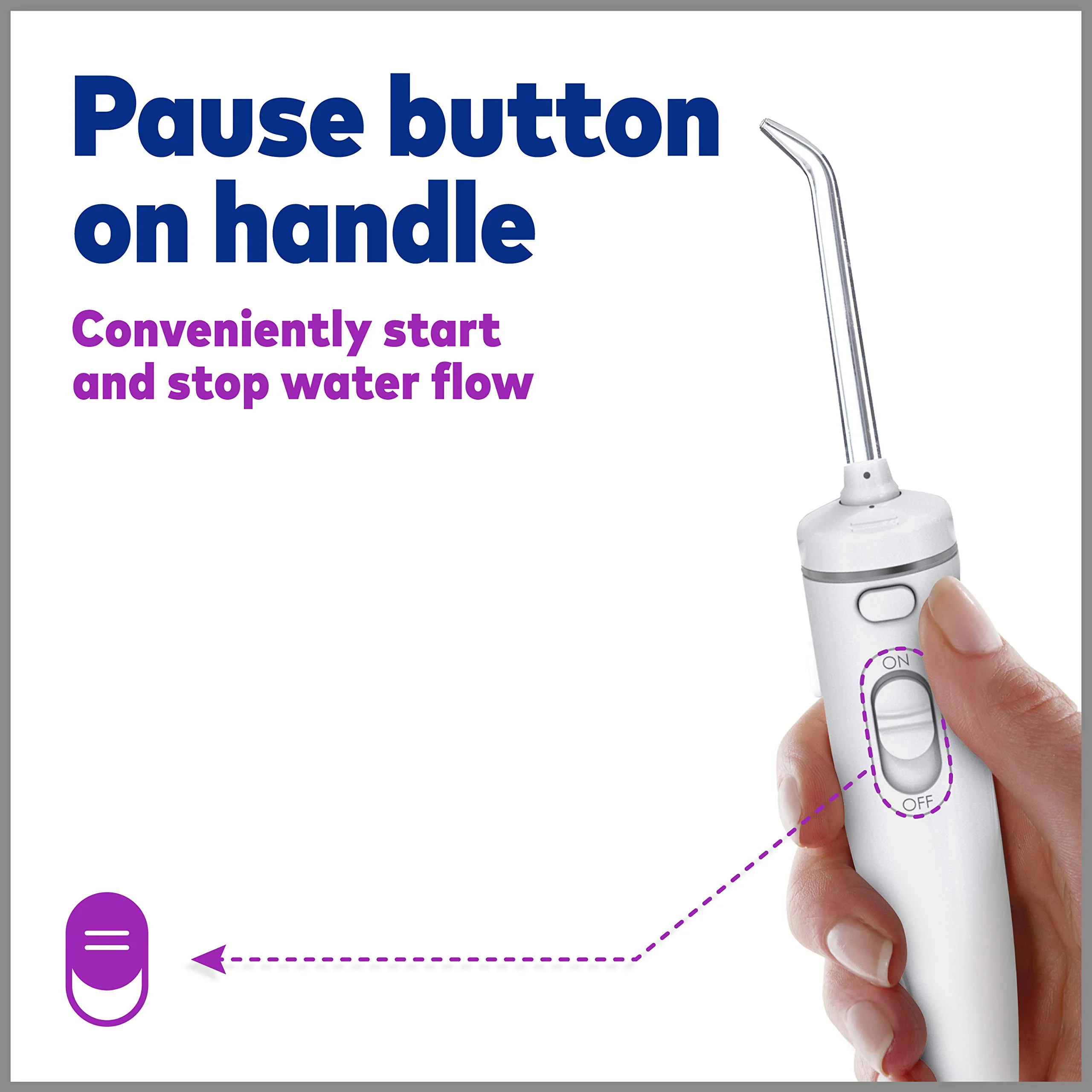Waterpik Whitening Water Flosser With 5 Tips, ADA Accepted, WF-06 - Image 5