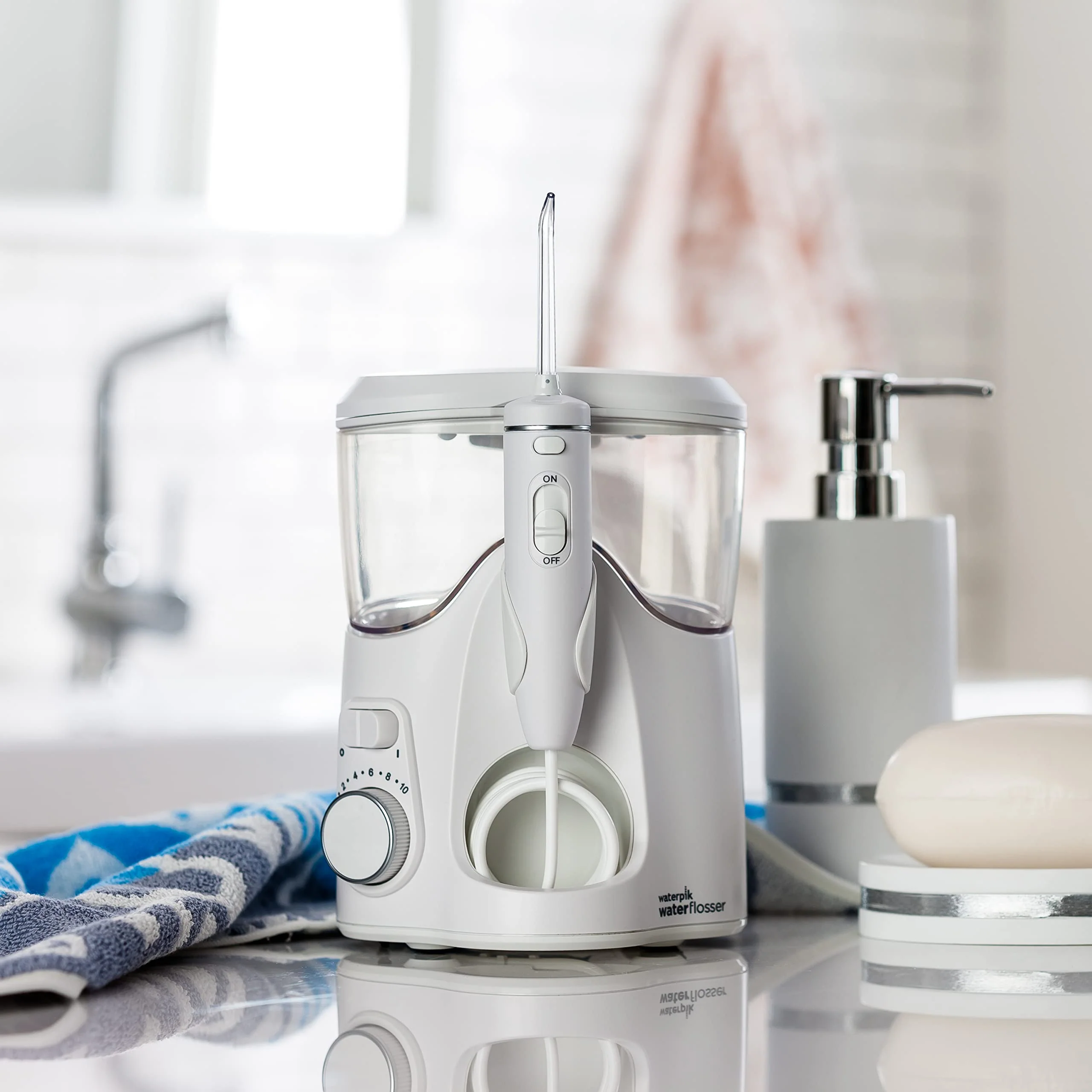 Waterpik Whitening Water Flosser With 5 Tips, ADA Accepted, WF-06 - Image 7