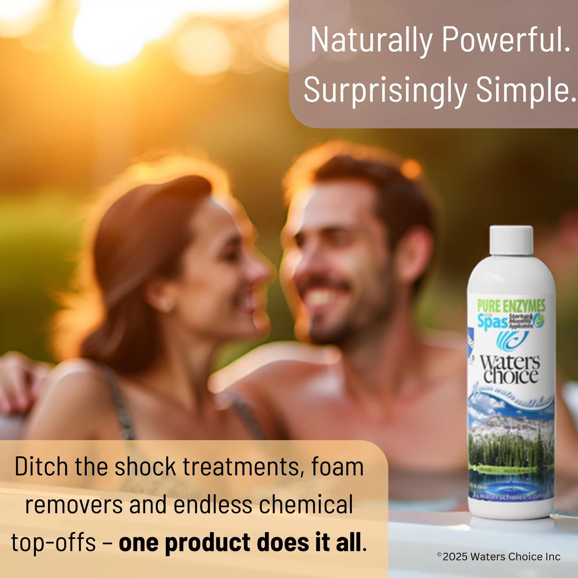 Waters Choice Pure Enzymes for Spas – 4-in-1 Chemical-Free Hot Tub Cleaner & Clarifier – Professional Grade Certified Enzyme Treatment for Crystal Clear, Chemical Light Water, Saving Time & Money. - Image 6