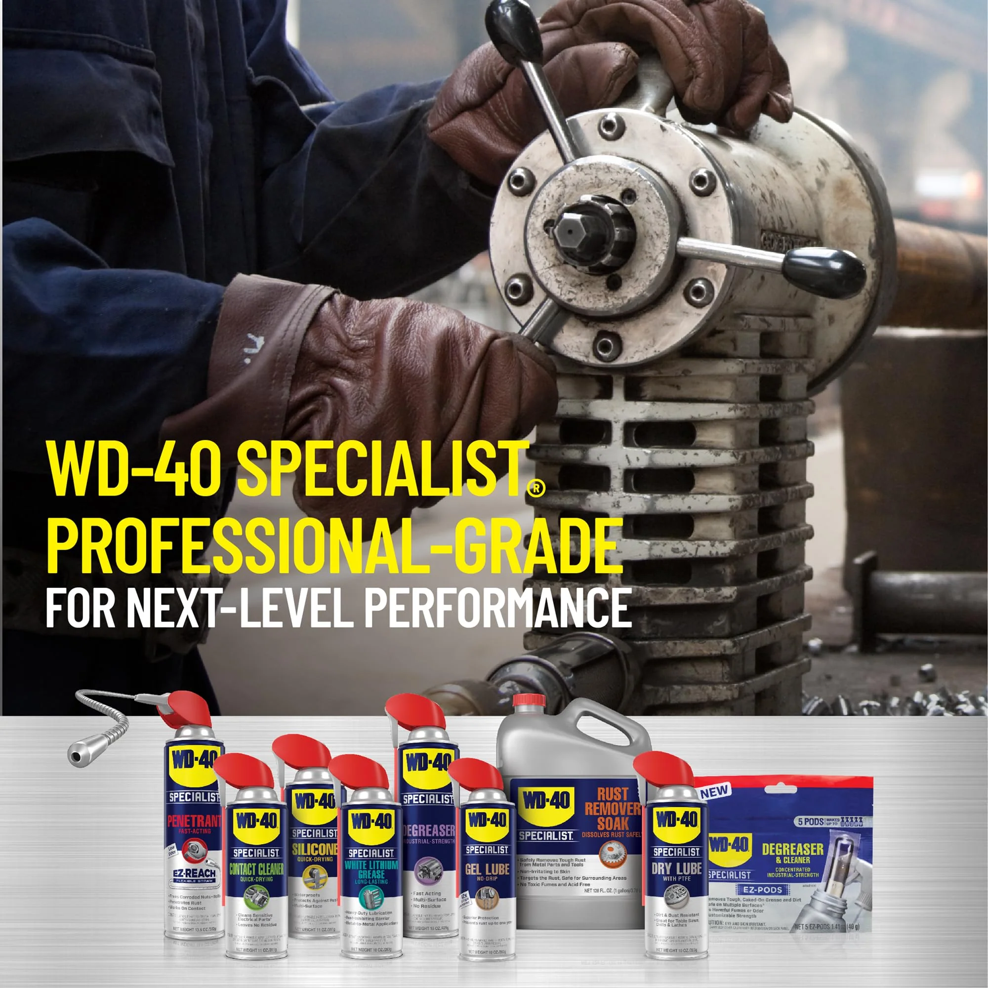 WD-40 Specialist Cleaner & Degreaser, Multi-Surface Cleaning Solution, One Gallon - Image 2