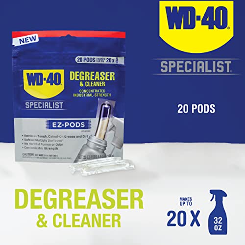 WD-40 Specialist Degreaser and Cleaner EZ-PODS, Customizable Industrial-Strength Concentrate, Multi-Surface Cleaning Solution, 1-Pack of 20 PODS - Image 9