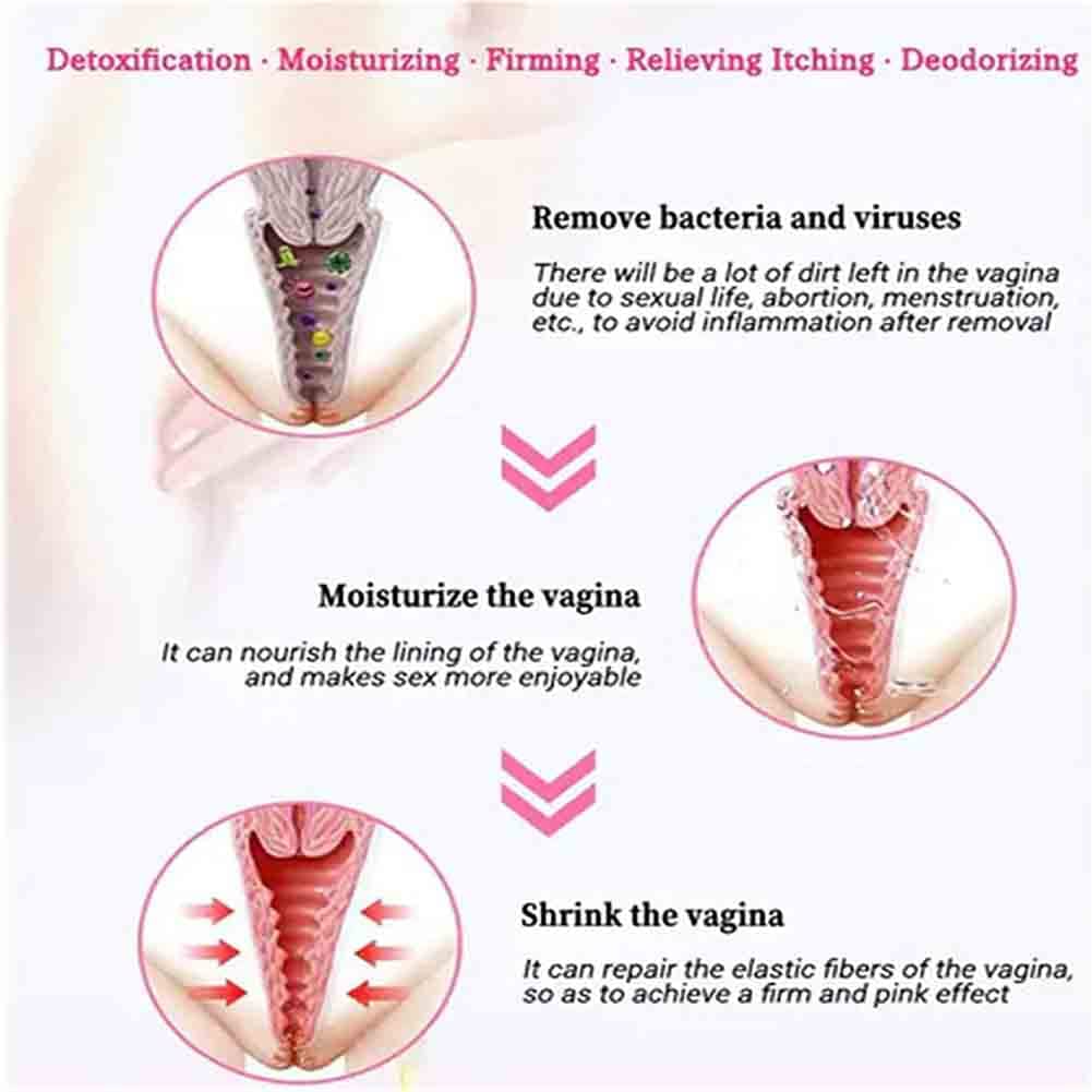 Weabet Instant Anti-Itch Detox Slimming Products, Natural Detox Viginal Capsulesa, Natural Detox Viginal Gel (8Bag) - Image 5