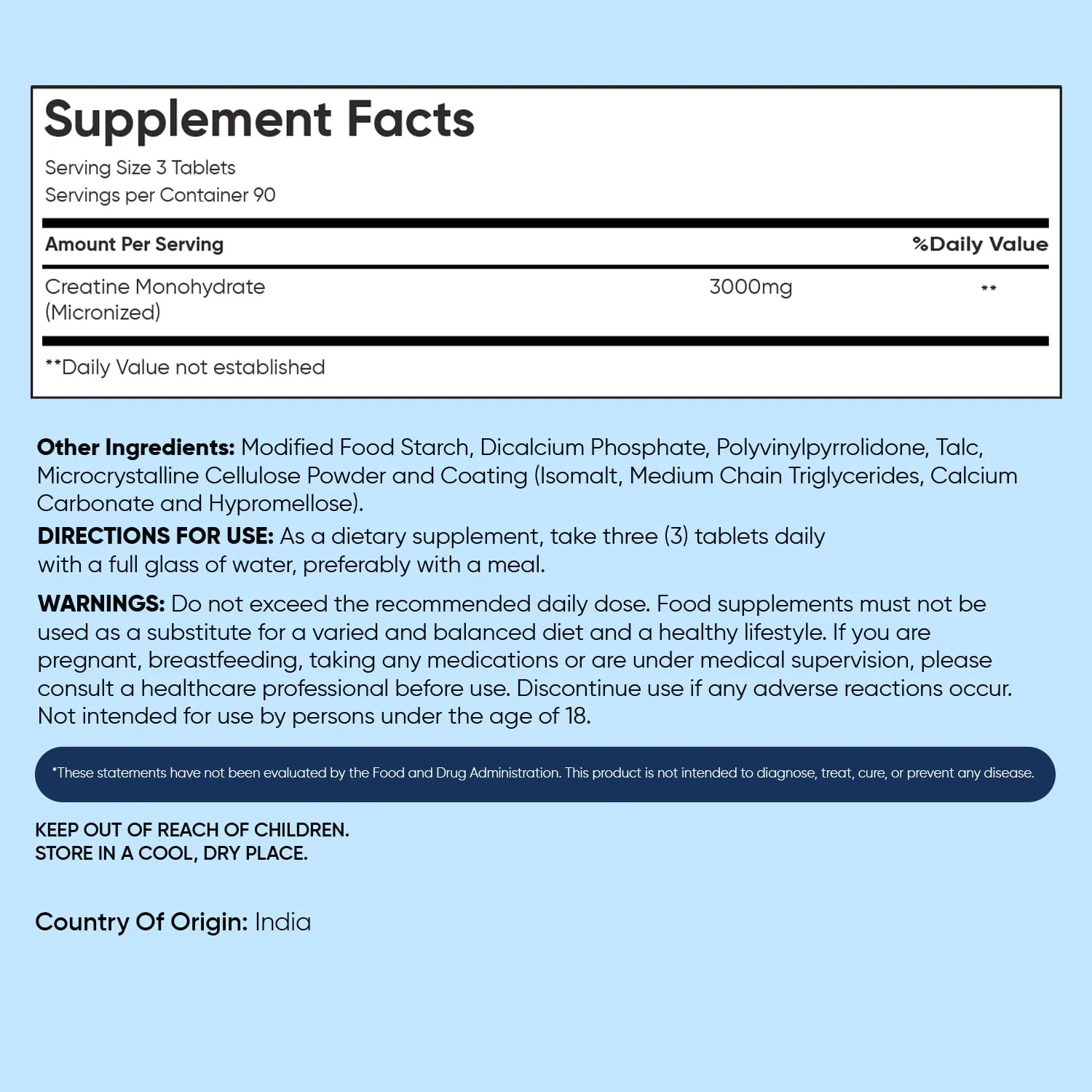 WeightWorld Micronized Creatine Monohydrate 3000mg Vegan Tablets | Muscle Strength & Recovery Booster | 3 Months Supply - 270 Tabs | Creatine for Women & Men | Non-GMO, Gluten-Free | 3 Tablets a Day - Image 6