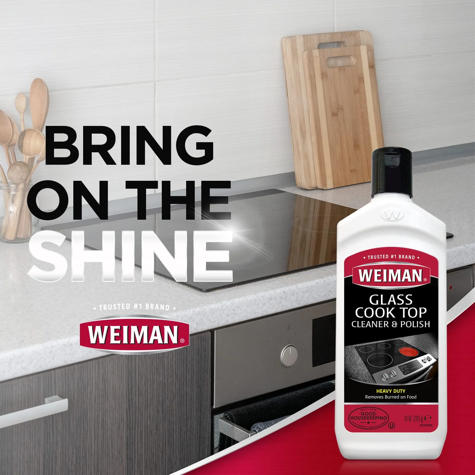 Weiman Ceramic and Glass Cooktop Cleaner and Polish - 20 Ounce - Shines and Protects Glass and Ceramic Smooth Top Ranges with its Gentle Formula - Image 3