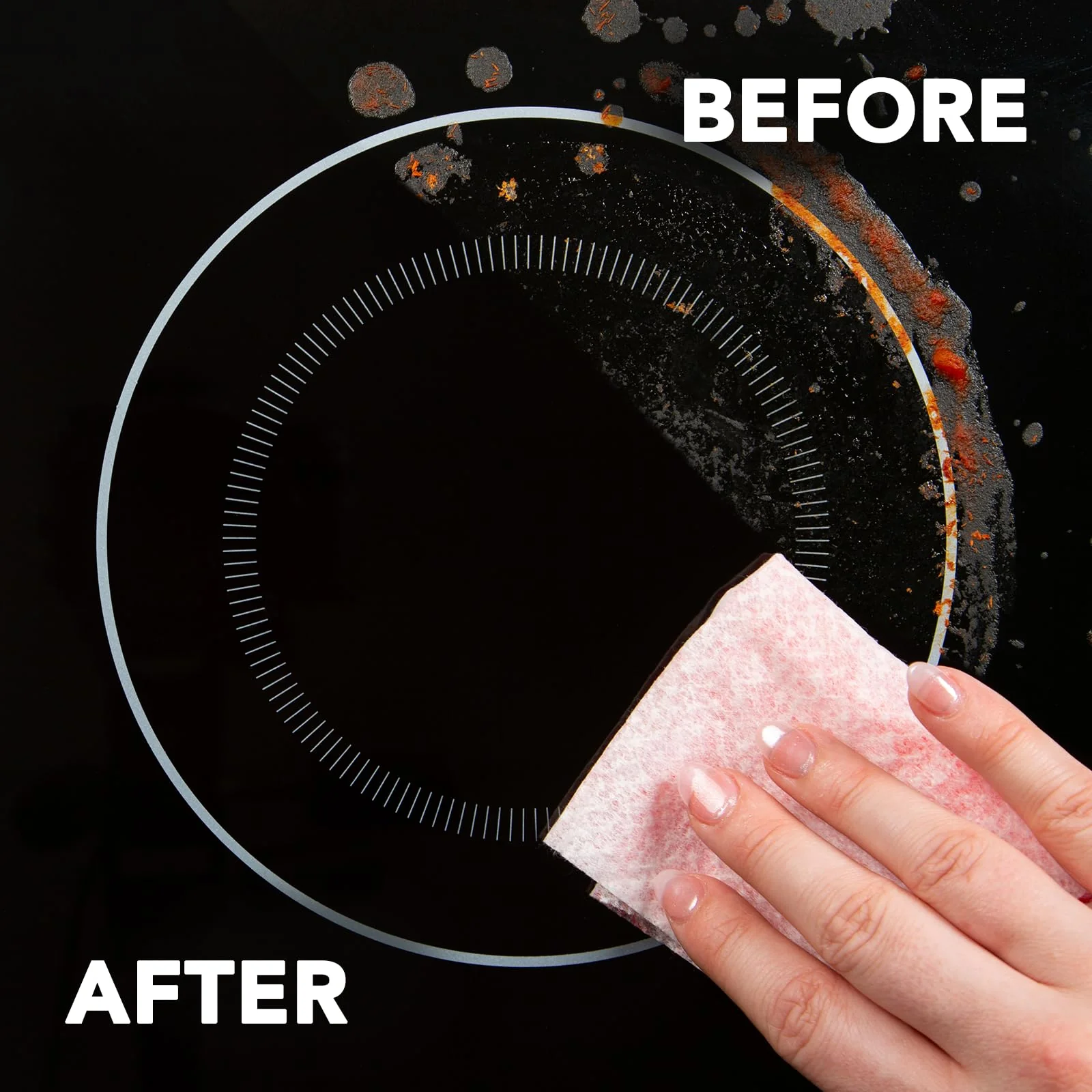 Weiman Glass Cooktop and Microwave Wipes - 2 Pack - Cleaner for Daily Use Professional Home Kitchen Cooktop Cleaner and Polish Use on Induction Ceramic Gas Portable Electric - 60 Wipes Total - Image 5