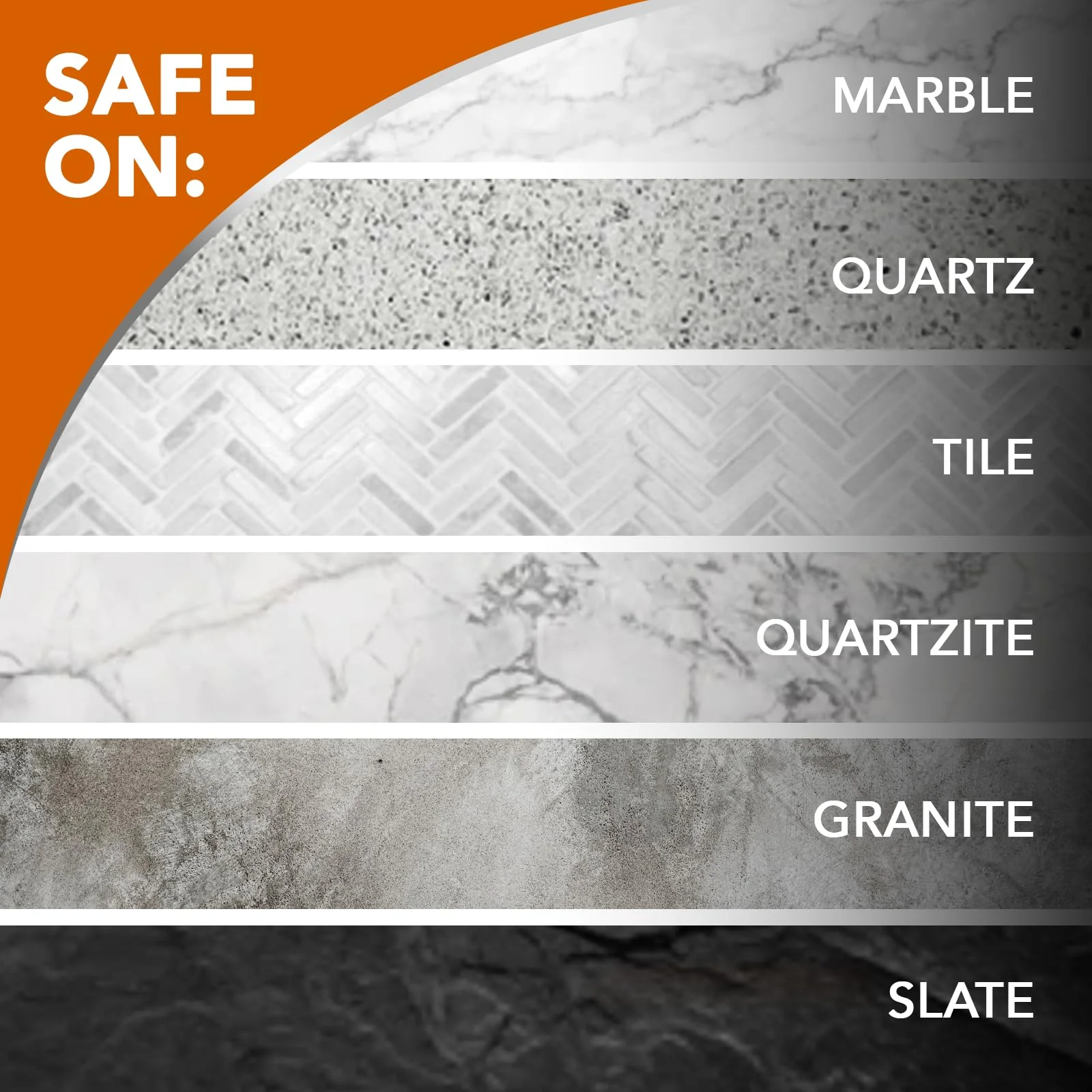 Weiman Granite and Stone Cleaner 3-in-1, Removes Grease, Stains & Watermarks, Streak-Free Formula with Stain Shield Technology, Safe on Marble, Quartz, Tile, Granite, Quartzite & Slate - Image 3