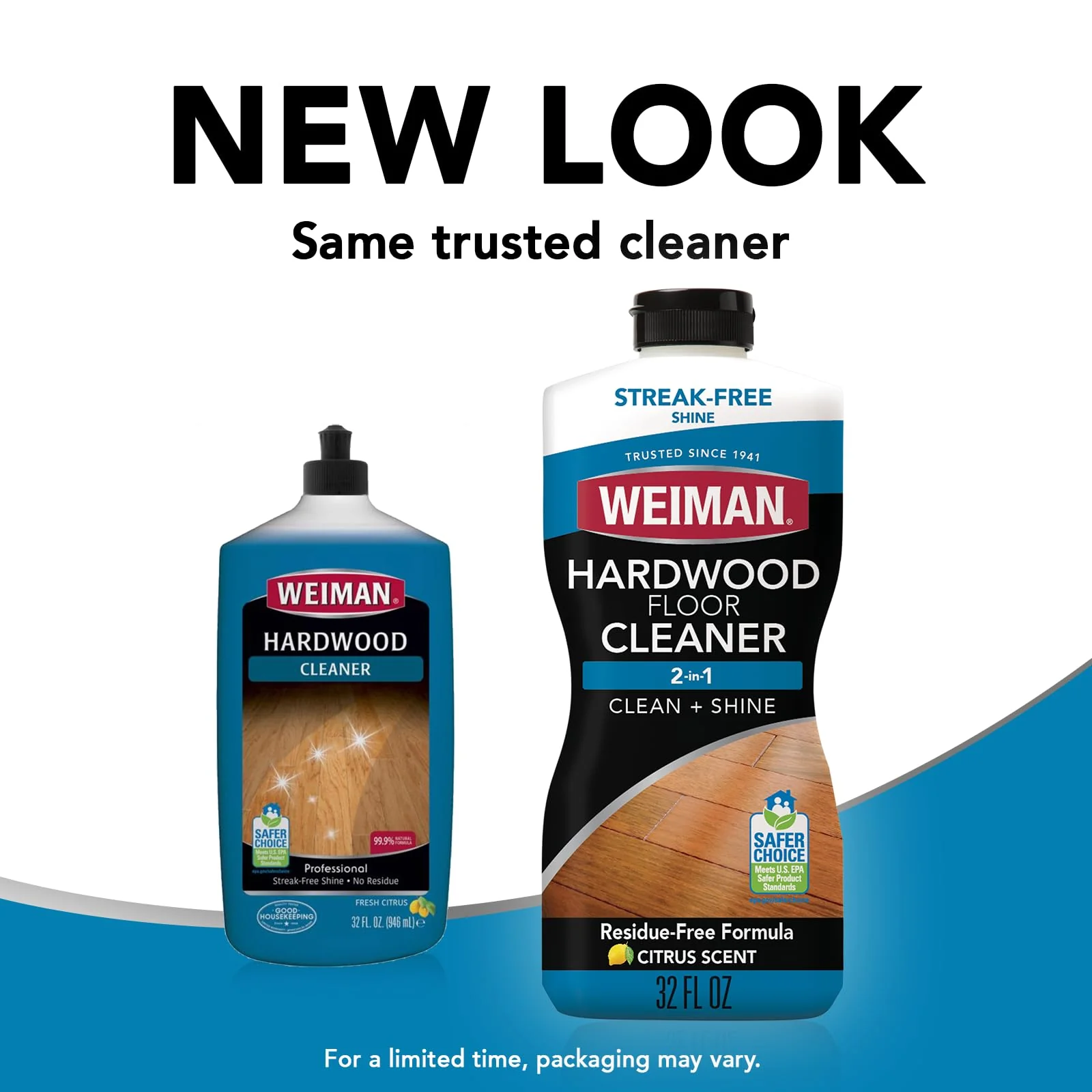 Weiman Hardwood Floor Cleaner for Finished Hardwood, Engineered Flooring, Vinyl & Laminate Surfaces - Streak-Free Shine, No Residue - 32 oz (2 PACK) - Image 2