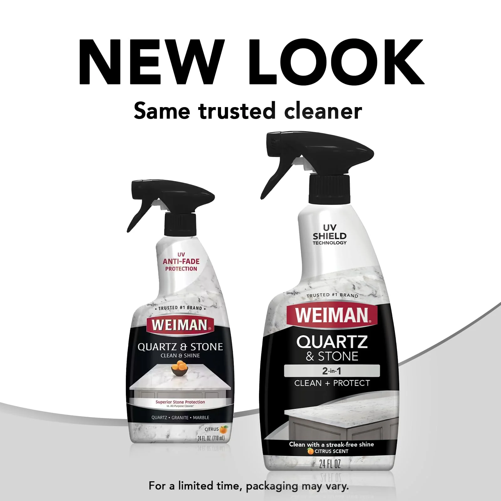 Weiman Quartz Countertop Cleaner and Polish - Clean and Shine Your Granite, Marble Countertops, Kitchen Island, and Stone Surfaces with UV Anti-Fade Protection, Citrus, 24 Ounce with Microfiber Cloth - Image 2