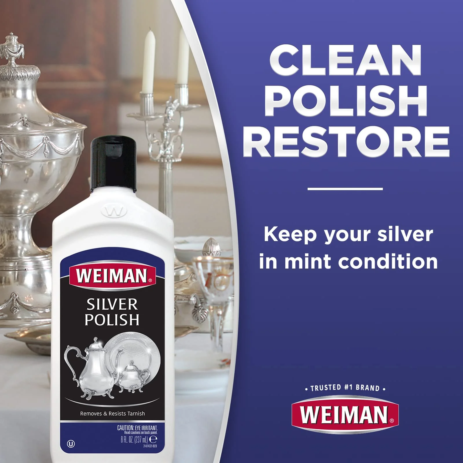 Weiman Silver Polish, 8 ounce Bottles, pack of 2 - Image 6