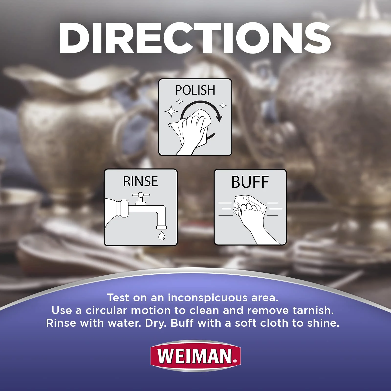 Weiman Silver Wipes - Jewelry Wipes 6 Pack - Cleaner and Polisher for Silver Jewelry Sterling Silver - Image 5