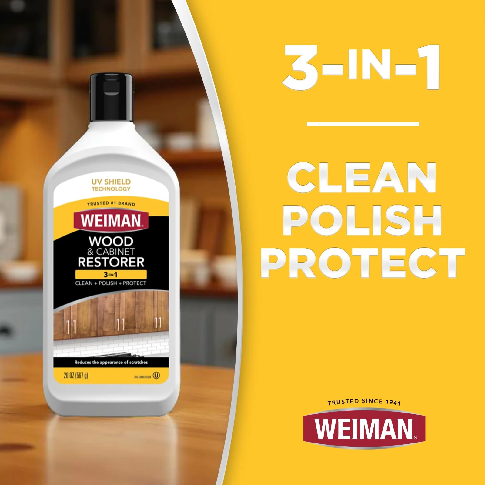 Weiman Wood Restore and Repair Kit, Wood Floor Scratch Repair, Furniture Markers Touch Up, Cabinet Cleaner, Removes Dirt & Reduces Scratches, Safe for Table, Desk, & Chair, UV Shield Technology - Image 9