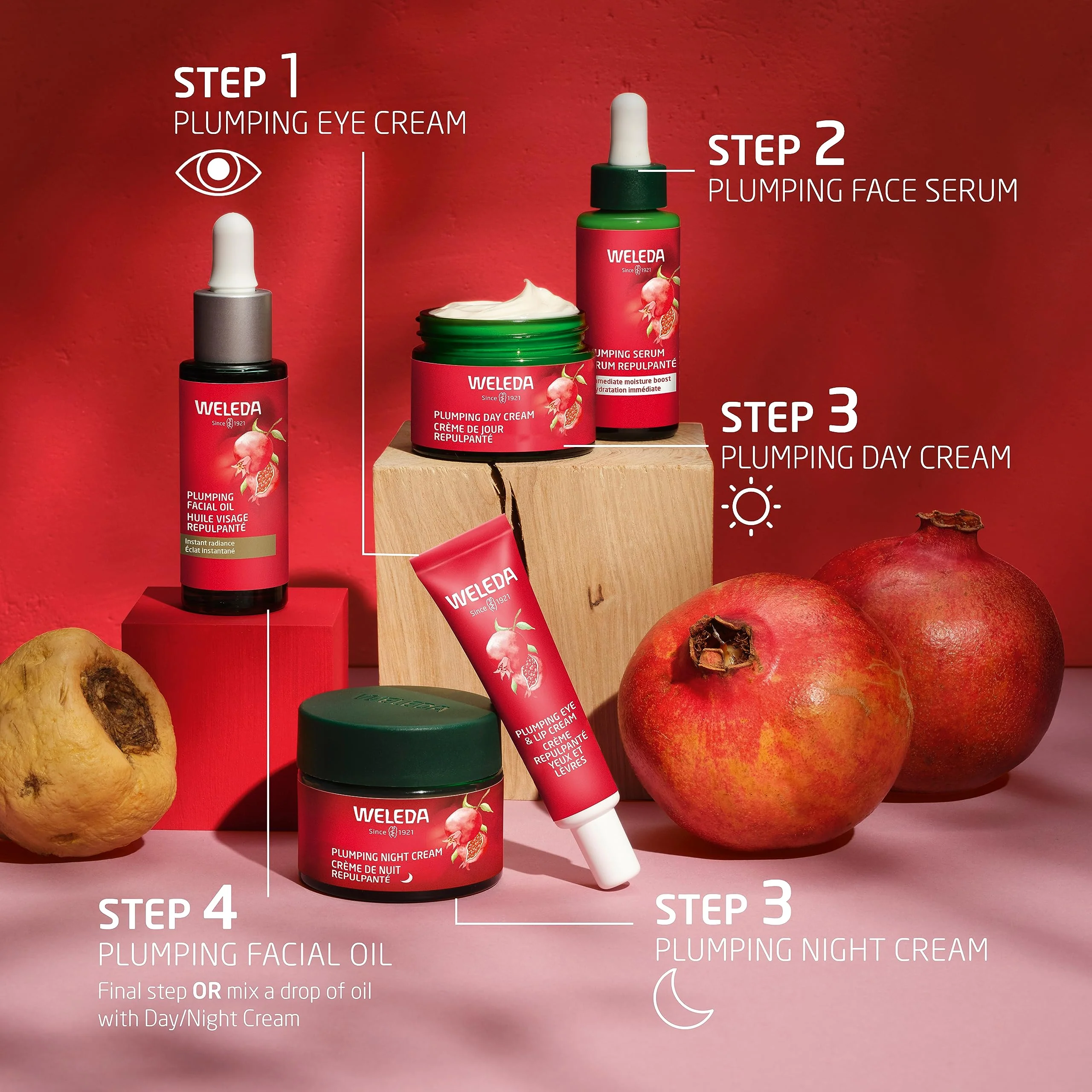 Weleda Face Care Plumping Day Cream, 1.3 Fluid Ounce, Plant Rich Moisturizer with Pomegranate and Maca Root Peptides - Image 3