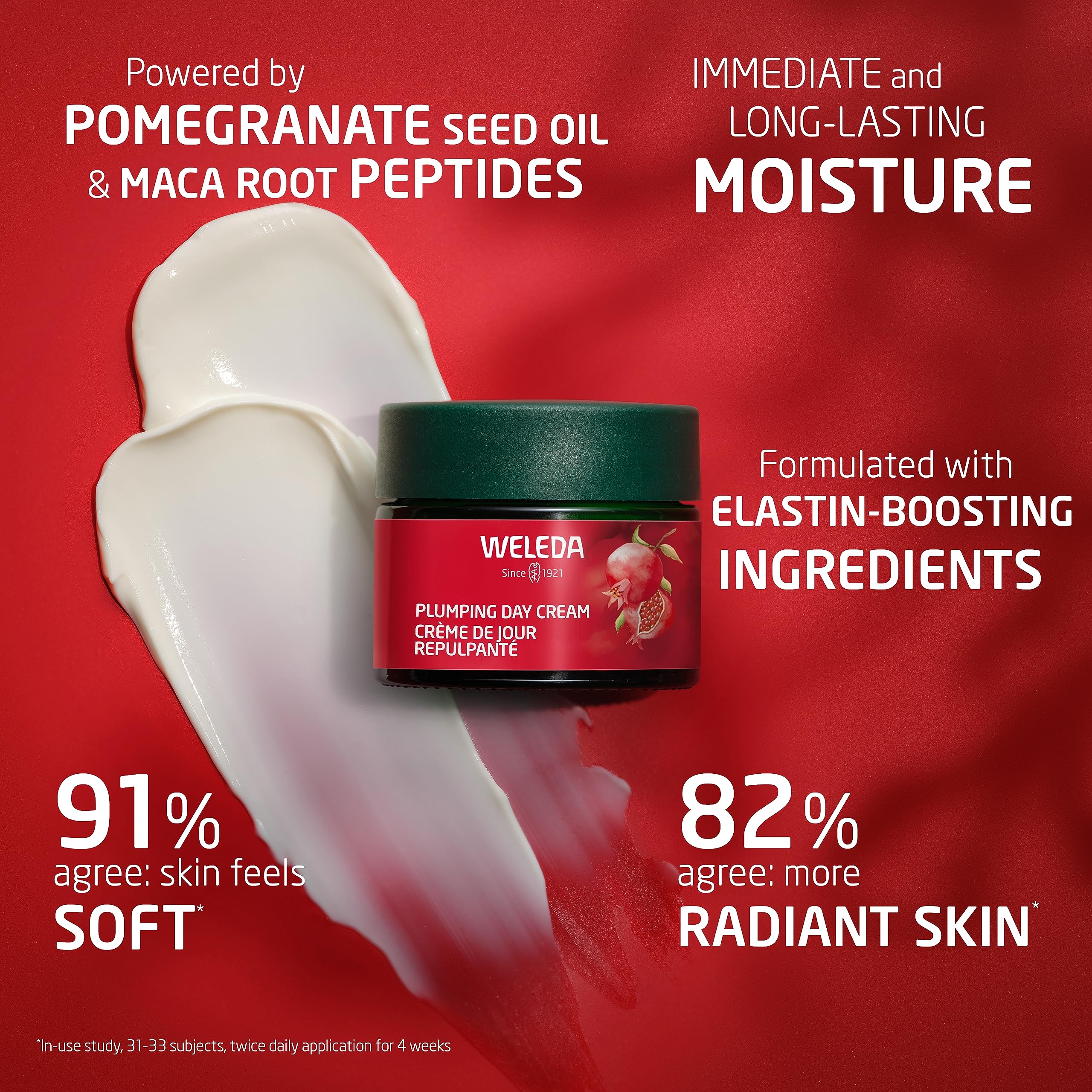 Weleda Face Care Plumping Day Cream, 1.3 Fluid Ounce, Plant Rich Moisturizer with Pomegranate and Maca Root Peptides - Image 7