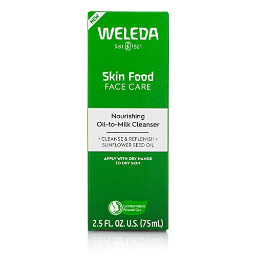 Weleda Skin Food Face Care Nourishing Oil-to-Milk Cleanser, 2.5 Fluid Ounce, Plant Rich Cleanser with Sunflower Seed Oil, Chamomile Extract and Pansy - Image 8
