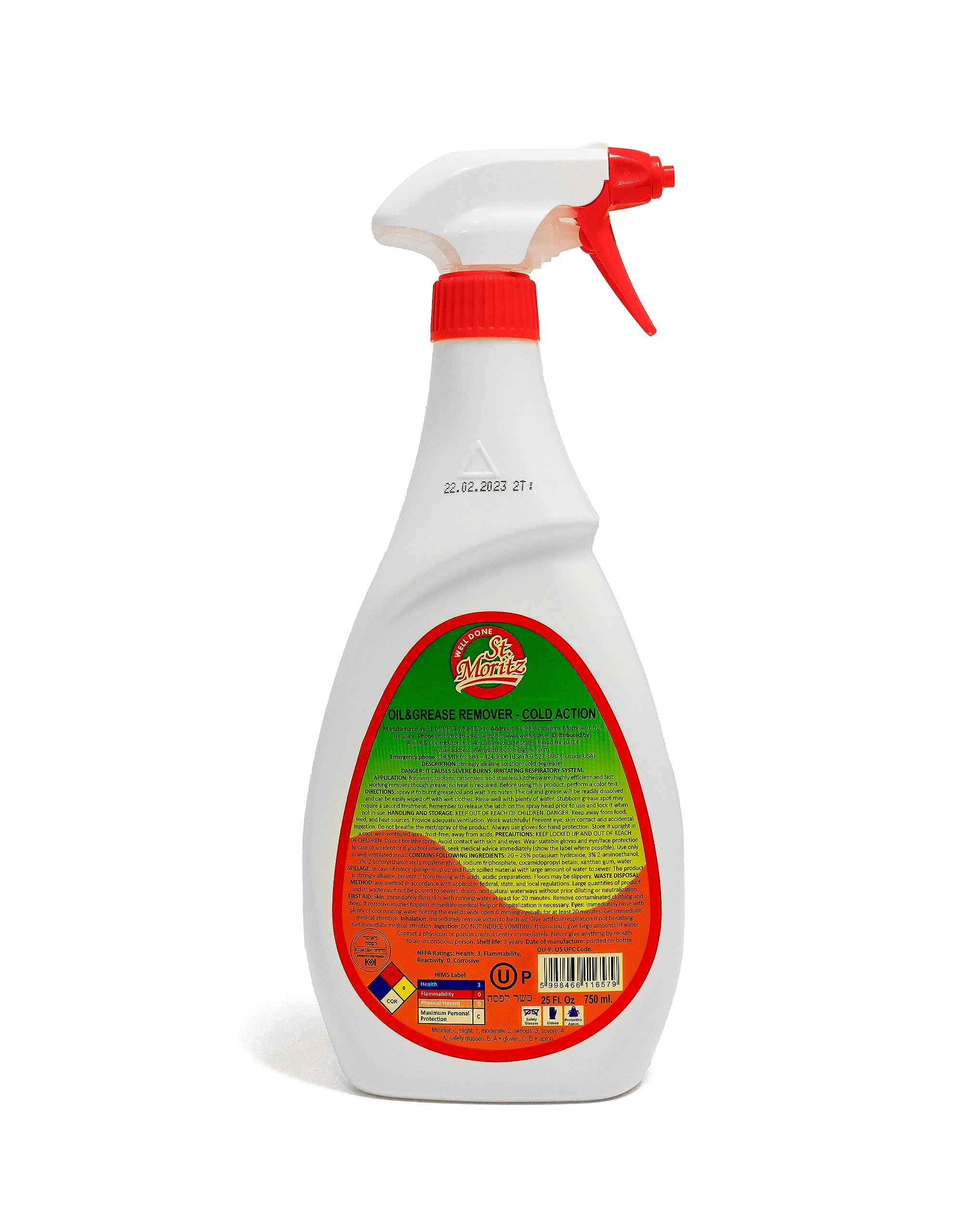 Well Done St. Moritz Oil & Grease Remover - Cold Action Fume Free, 27 Oz. - Image 2