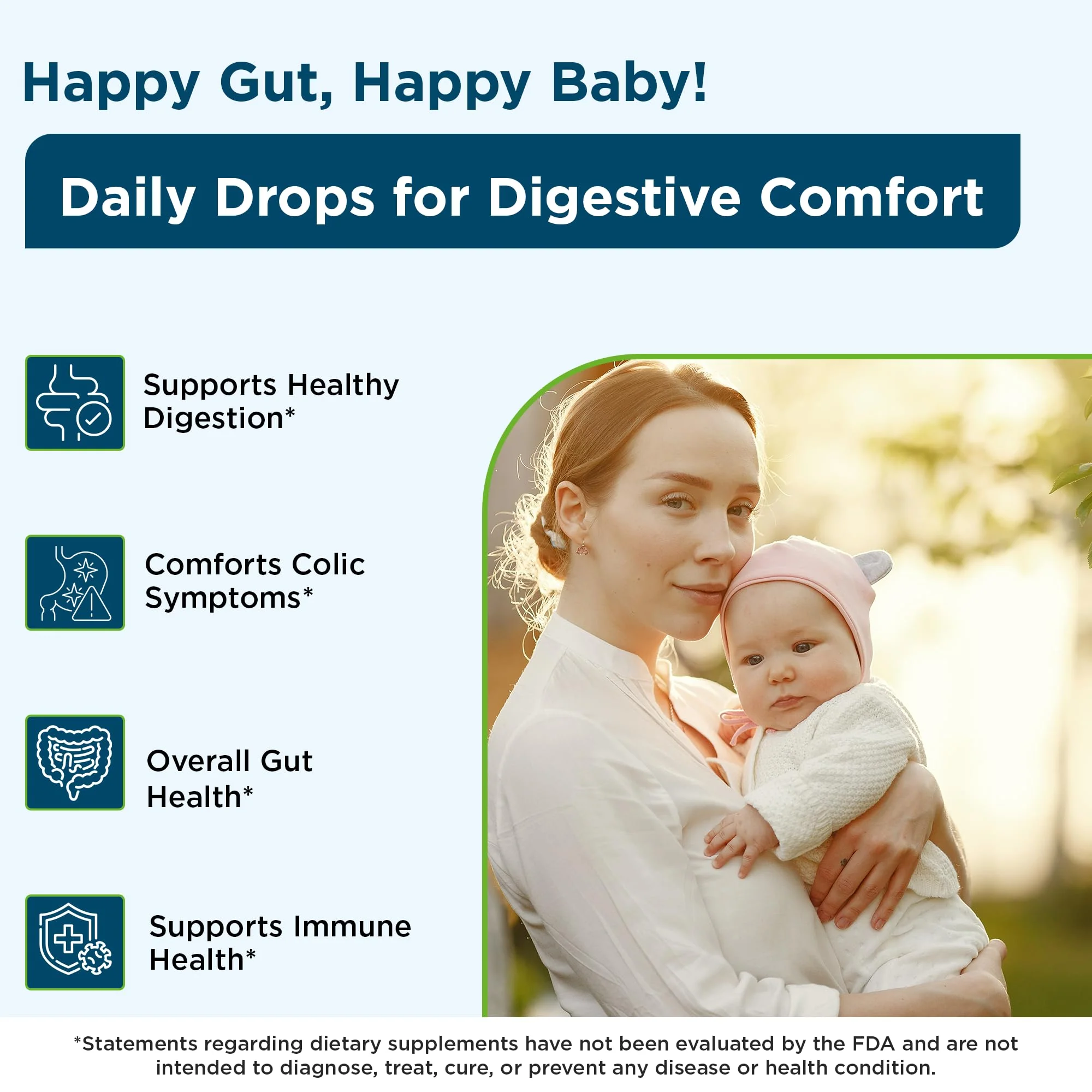 Wellements Organic Baby Probiotic Drops (0.25 Fl Oz) - Digestive & Immune Support for Infants - Toddler Probiotic Helps with Newborn+ Gut Health, Gas, Constipation & Colic Support - Preservative Free - Image 8