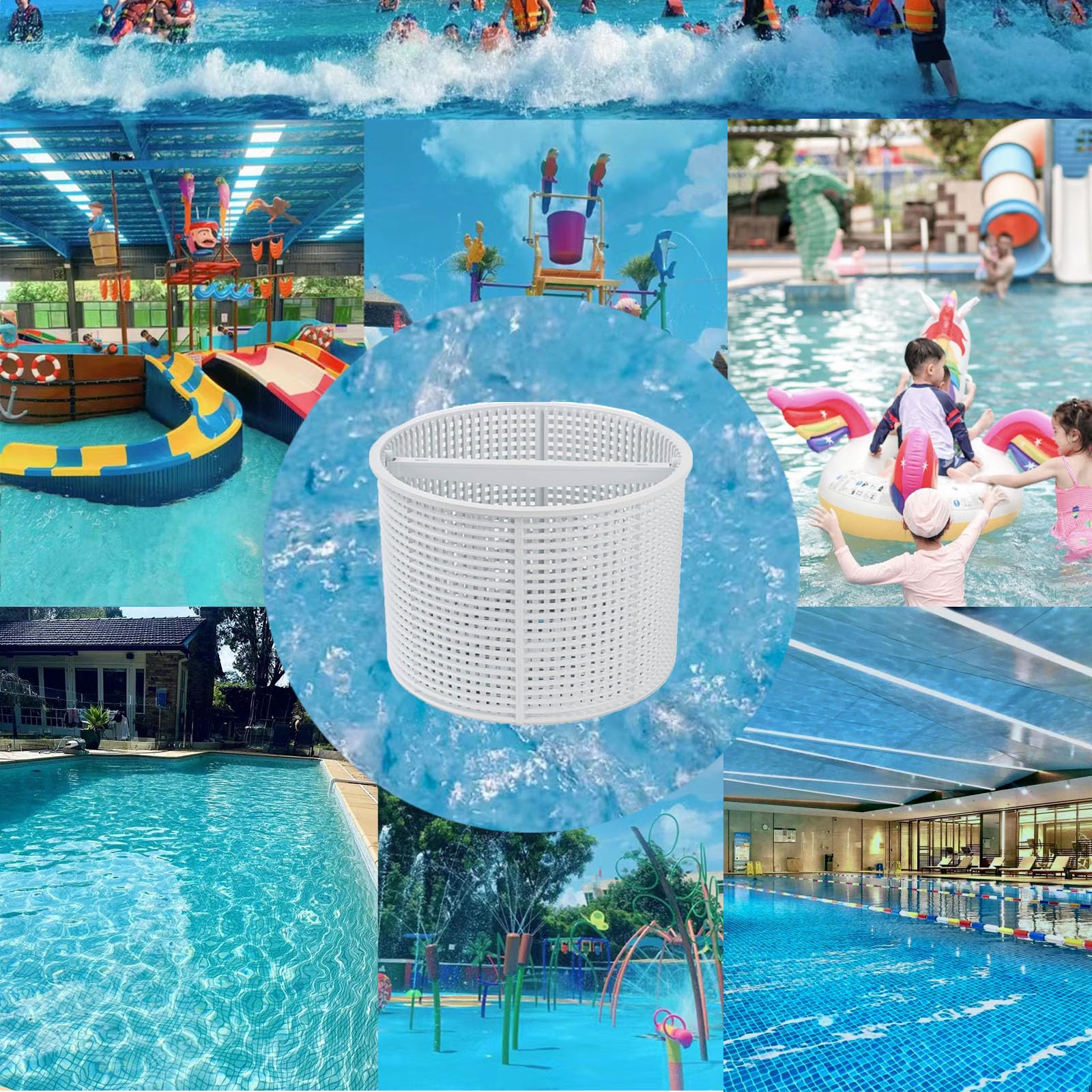 WENPENG Pool Skimmer Basket Replacement,for Hayward Swimming Pool Skimmer SPX1082CA & Aladdin B-152 Skimmer Models,SP1082 SP1083 SP1084 1085 1086 SP1075 1075T 1076 1077 Skimmers Basket - Image 2