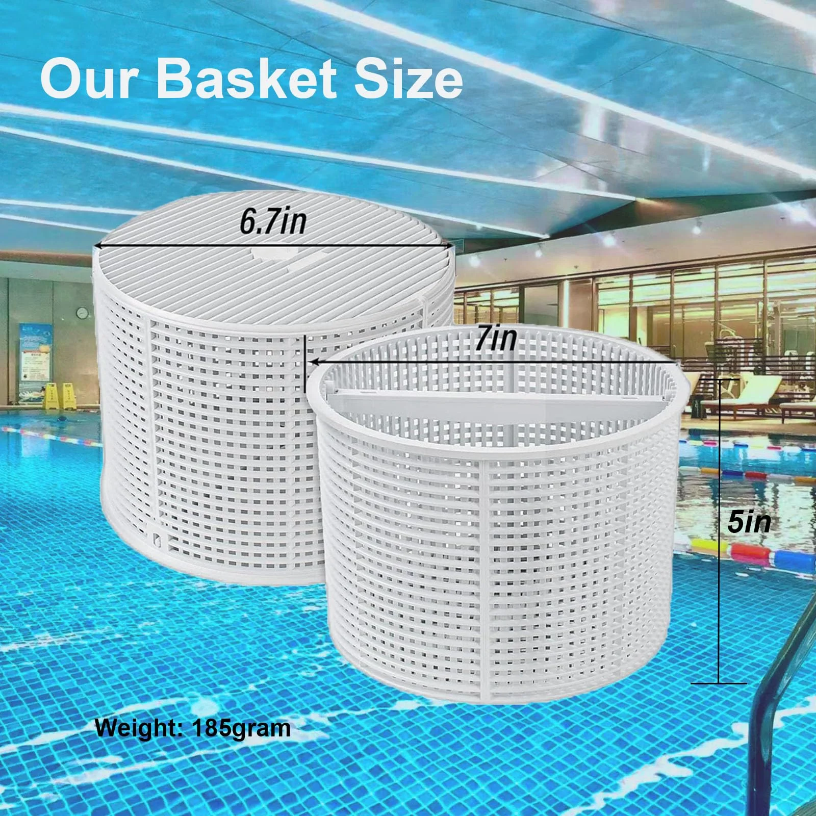 WENPENG Pool Skimmer Basket Replacement,for Hayward Swimming Pool Skimmer SPX1082CA & Aladdin B-152 Skimmer Models,SP1082 SP1083 SP1084 1085 1086 SP1075 1075T 1076 1077 Skimmers Basket - Image 5
