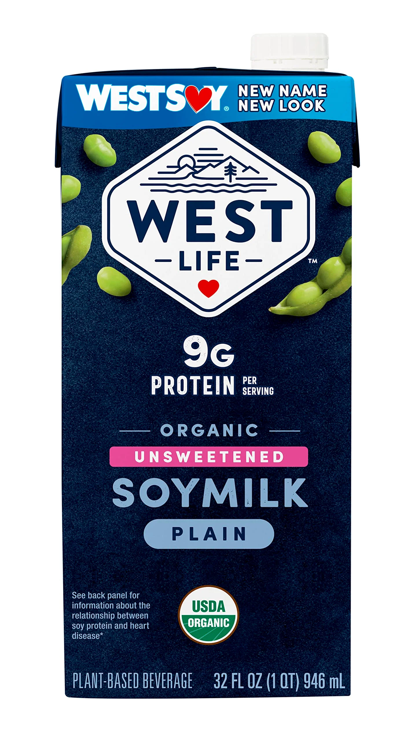 West Life Organic Soy Milk, Unsweetened Plain, Low Sugar, 9g of Protein, Vegan Dairy Alternative, Lactose-Free, Shelf Stable, 32oz (Pack of 6) - Image 5
