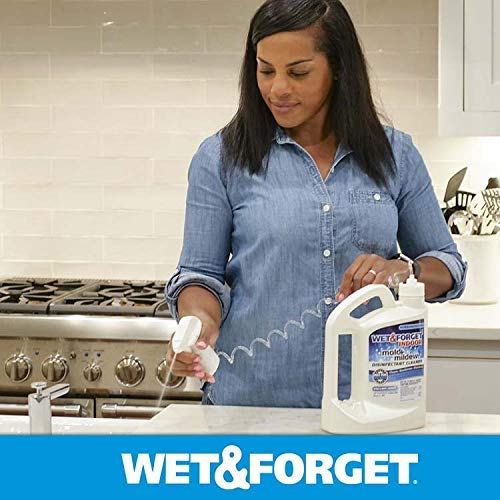 Wet & Forget Indoor Mold and Mildew All-Purpose Cleaner Deodorizes, Disinfects, Kills 99.9% of Bacteria and Viruses, Refill, 128 Fl. Oz. - Image 8