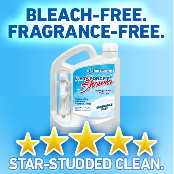 Wet & Forget Shower Cleaner Spray, Fragrance-Free Weekly Bathroom Cleaner, No Scrubbing Needed, Bleach-Free, Multi-Surface Bathroom Spray, Cleaning Supplies Essential. 64 fl oz - Image 7