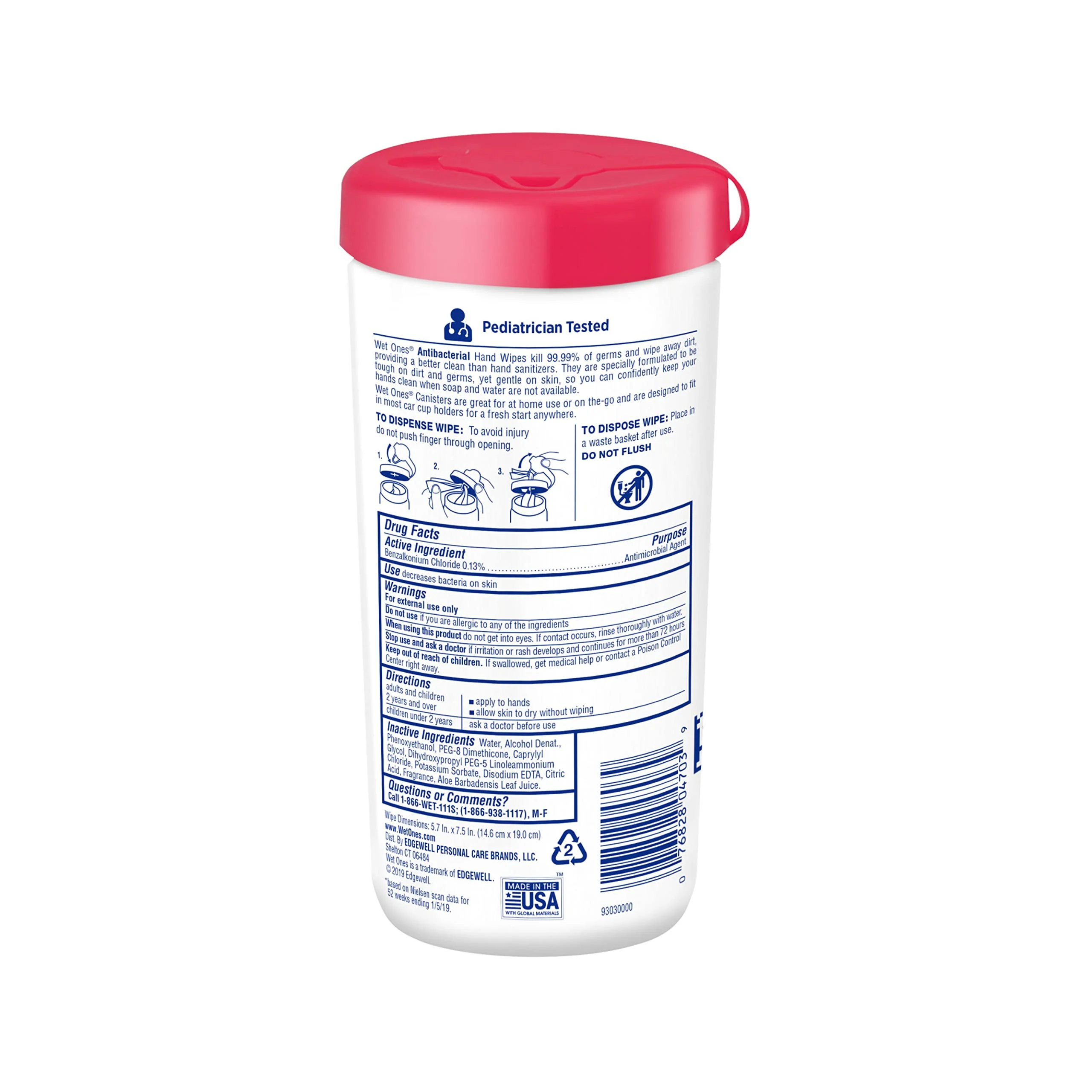 Wet Ones Antibacterial Hand Wipes, Fresh Scent Wipes | Antibacterial Wipes, Hand Sanitizer Wipes, Wet Ones Wipes, 40 ct. Canister (6 pack) - Image 9