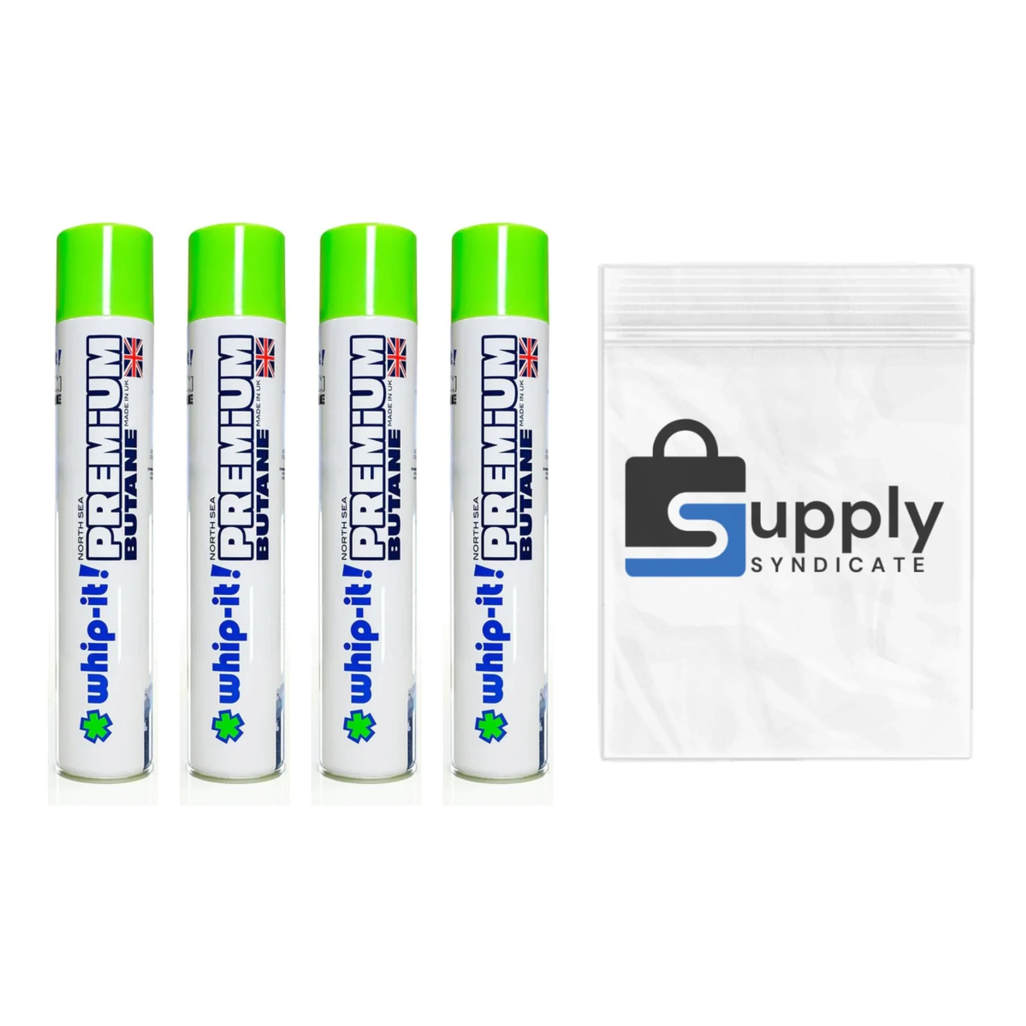 Whip-It! Premium Butane Can 420ml (4 Pack), Virtually Zero Impurities, in Supply Syndicate Packaging - Image 2