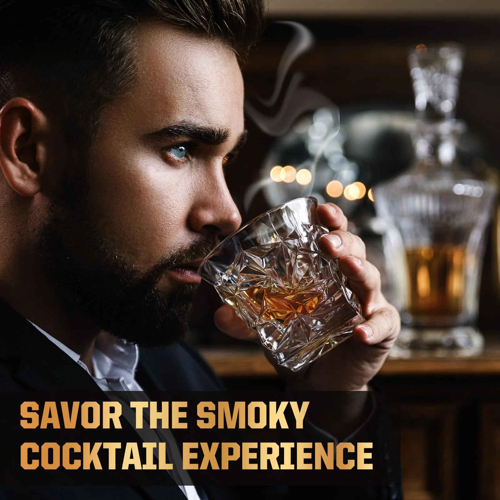 Whiskey Advent Calendar 2025 for Men, 24-Day Bourbon Smoker Infuser Kit for Cocktail and whisky Lovers, Perfect Christmas and Holiday Gift for Husband, Dad, Boyfriend, Him(NO BUTANE,GLASS) - Image 6
