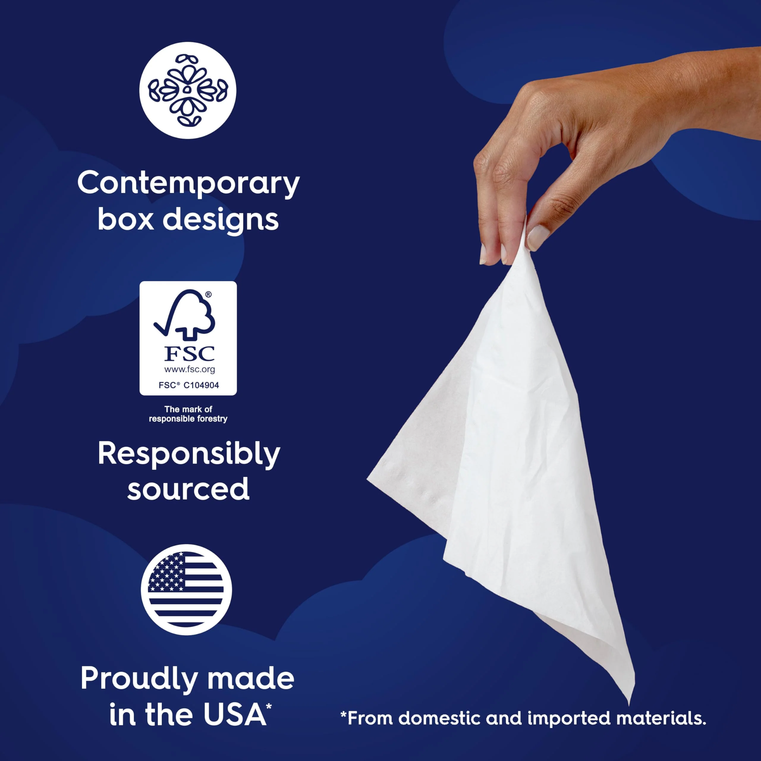 White Cloud Ultra Soft 3-Ply Facial Tissue, 18 Box Multipack, 120 Tissues Per Box - Image 4