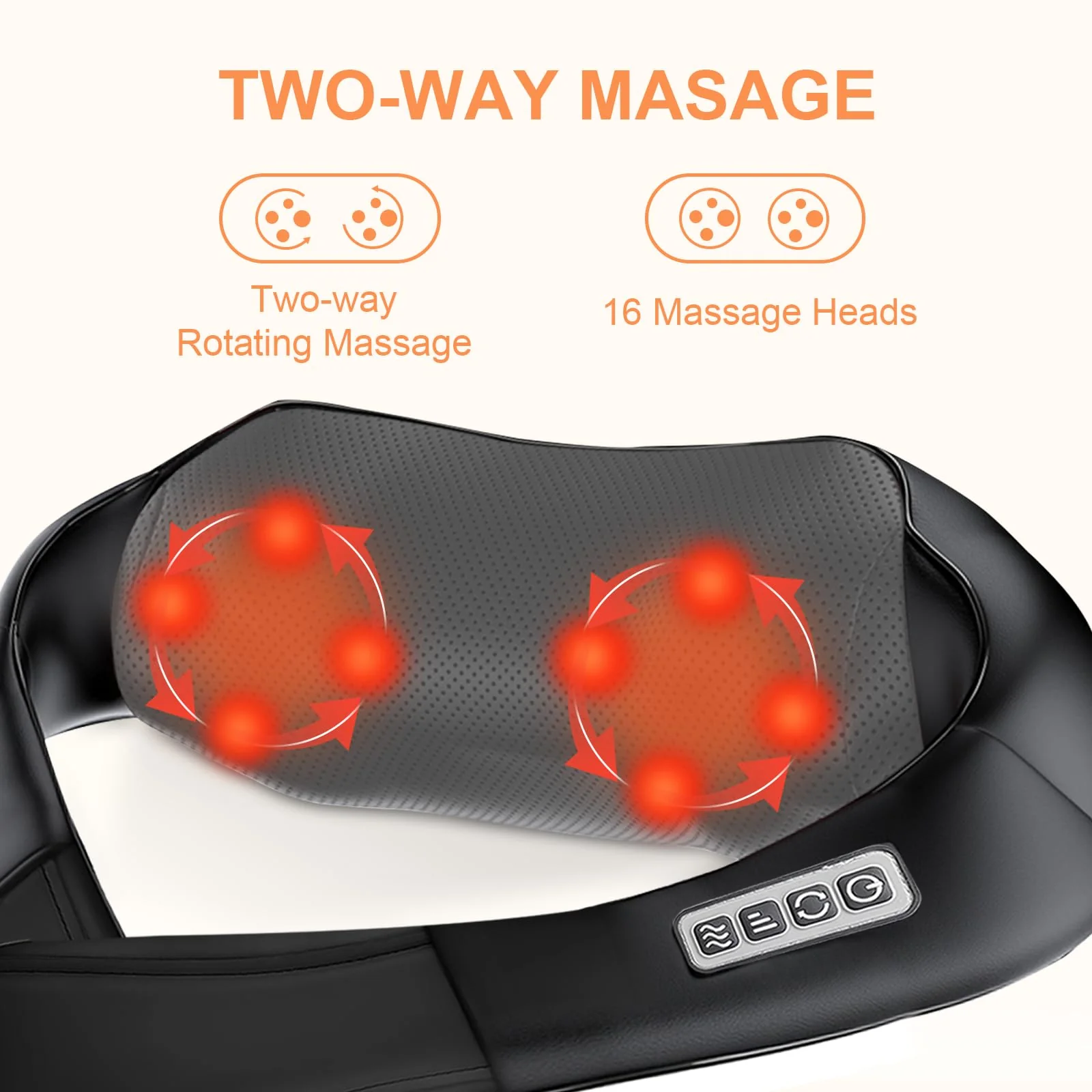 White Elephant Gifts for Adults,Neck Massager,Christmas Gifts for Women Men - Shiatsu Back and Neck Massager,Shoulder Massager Deep Tissue with Heat,Electric 4D Massage Pillow(NOT Cordless) - Image 6
