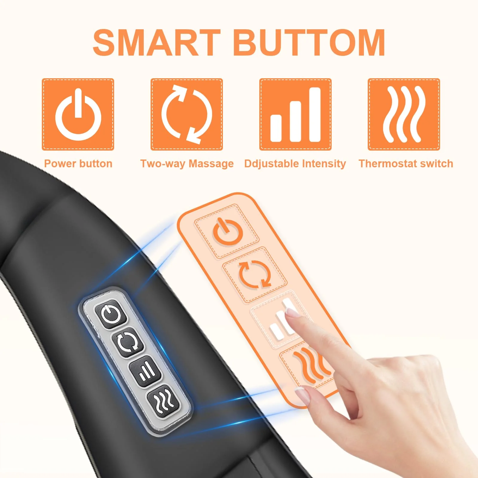 White Elephant Gifts for Adults,Neck Massager,Christmas Gifts for Women Men - Shiatsu Back and Neck Massager,Shoulder Massager Deep Tissue with Heat,Electric 4D Massage Pillow(NOT Cordless) - Image 7