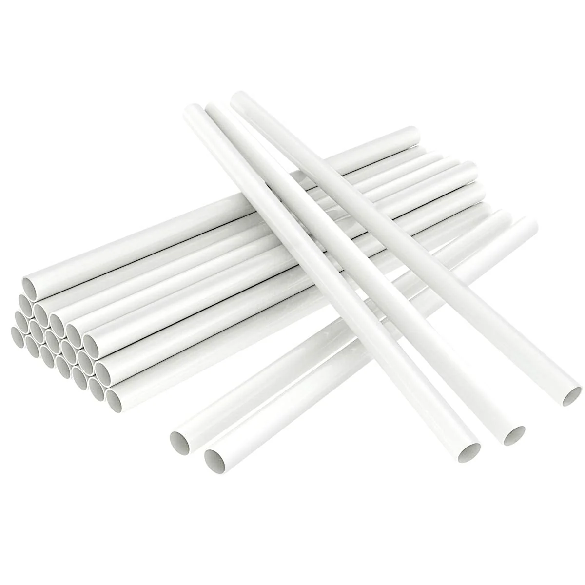 White Plastic Cake Dowel Rods for Tiered Cake Construction and Stacking Supporting Cake Round Dowels Straws with 0.4 Inch Diameter (9.5 Inch) - Image 7