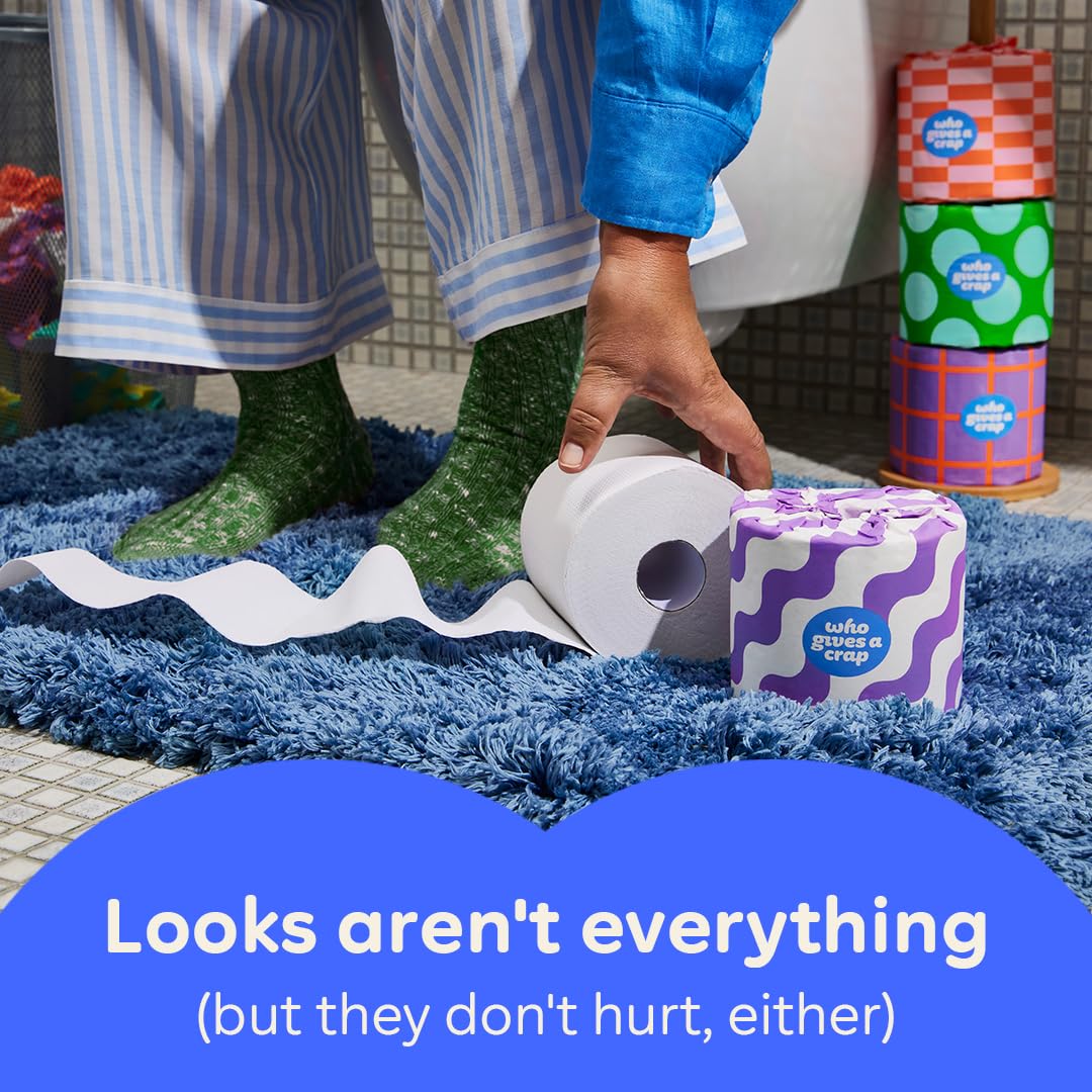 Who Gives A Crap | 100% Recycled Toilet Paper, 16 Rolls, 330 Sheets, Soft & Strong, Virgin Tree Free, Bulk Toilet Paper - Image 4