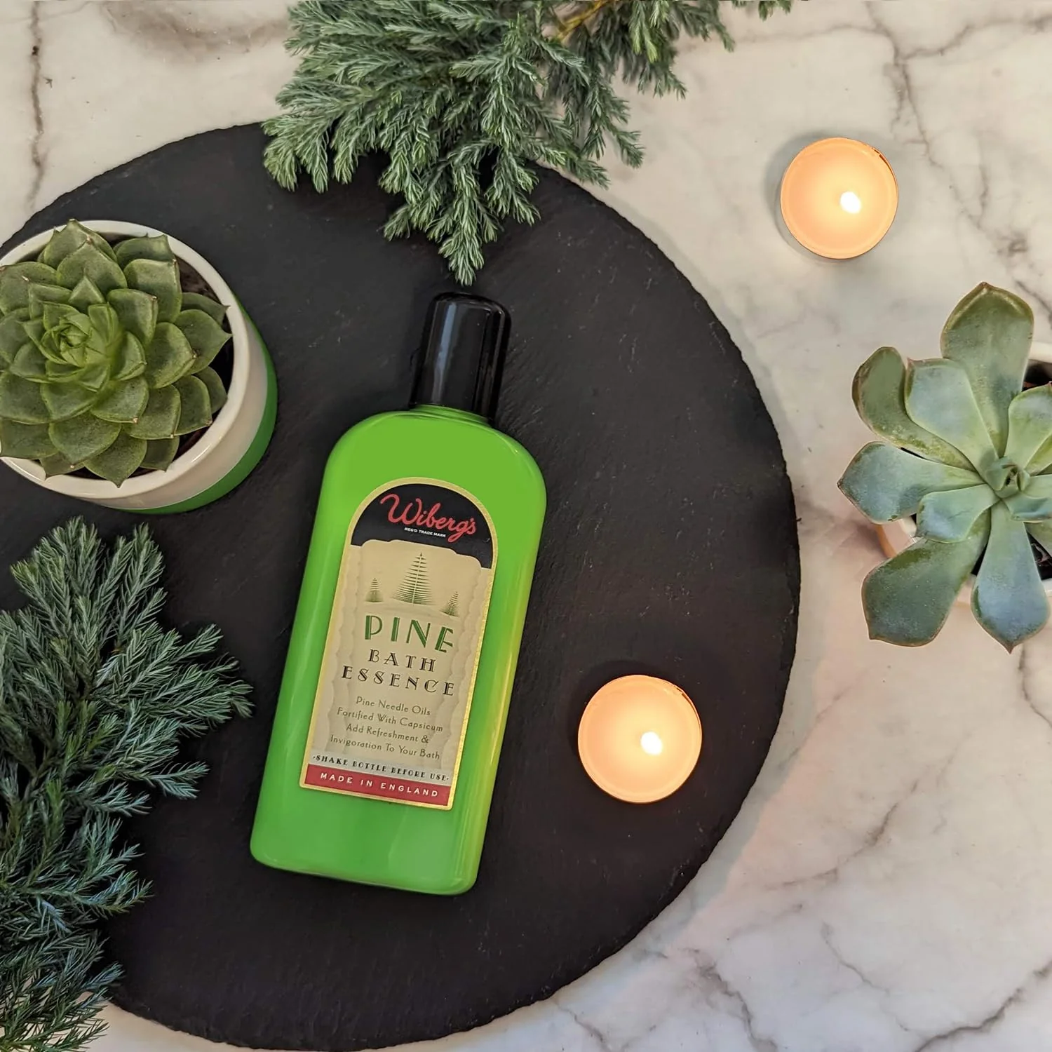 Wiberg's Pine Bath Essence - Invigorating and Relaxing Bath Additive with Essential Oils of Pine Needles and Capsicum for Muscle Soothing Relaxing Bath Time, 250ml - Image 2