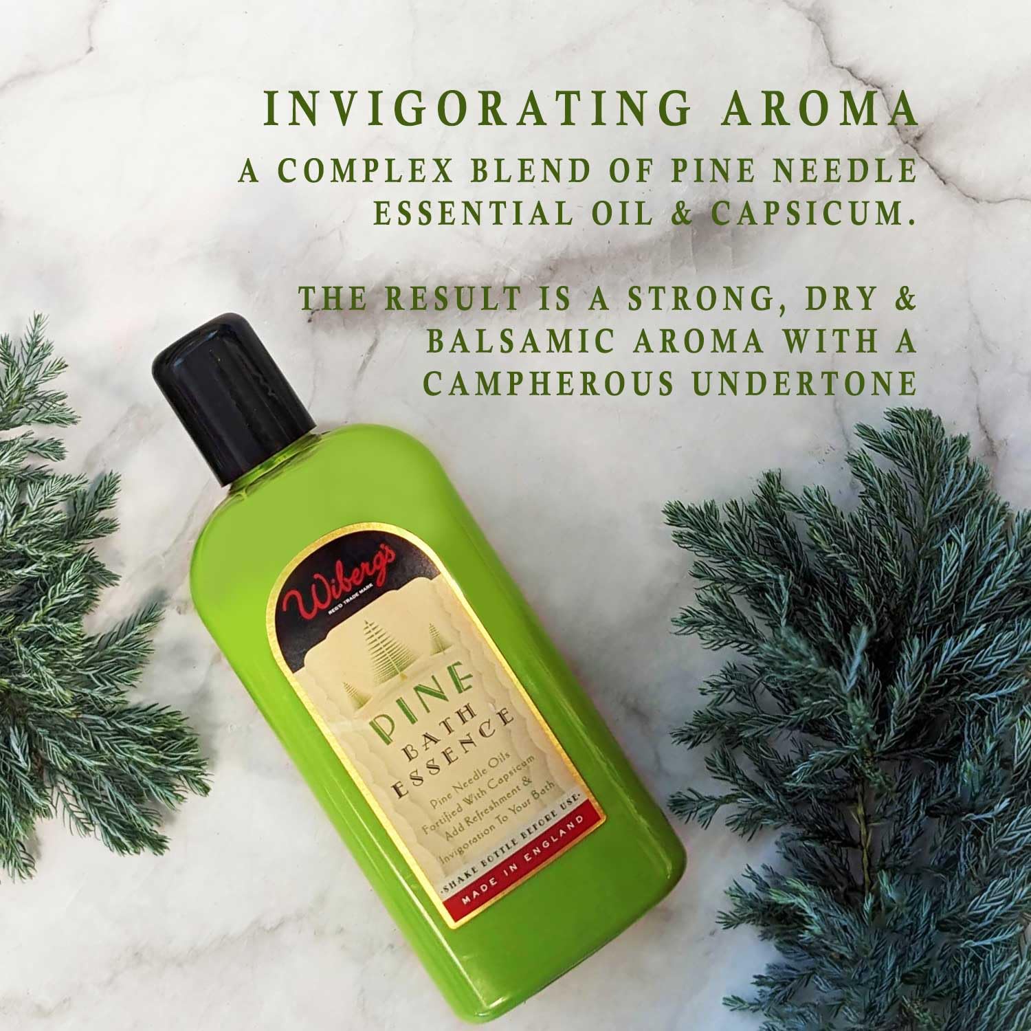 Wiberg's Pine Bath Essence - Invigorating and Relaxing Bath Additive with Essential Oils of Pine Needles and Capsicum for Muscle Soothing Relaxing Bath Time, 250ml - Image 5