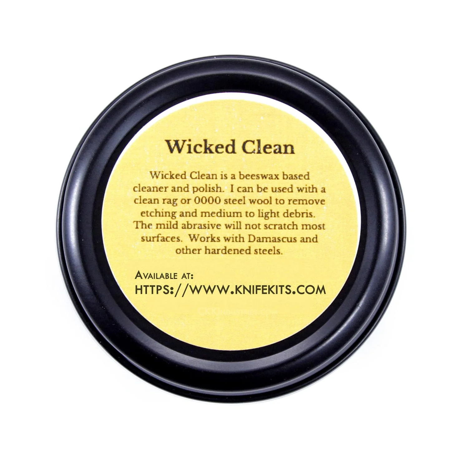 WICKED CLEAN - (2.0 oz.) - Cutting Edge Knife Cleaner - For Stainless Steel, Carbon Steel, and Damascus Steel - 100% Organic & Food Safe - (USA Made) – Cleans & Protects - Image 4